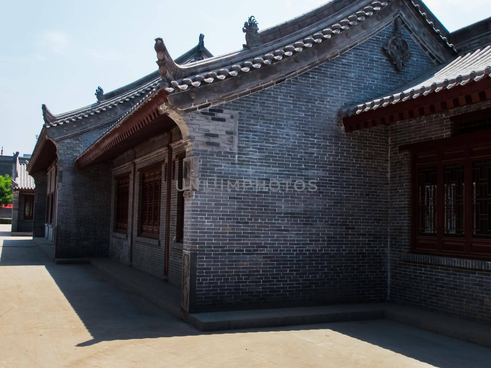 Traditional chinese courtyard residences in Xian, China.