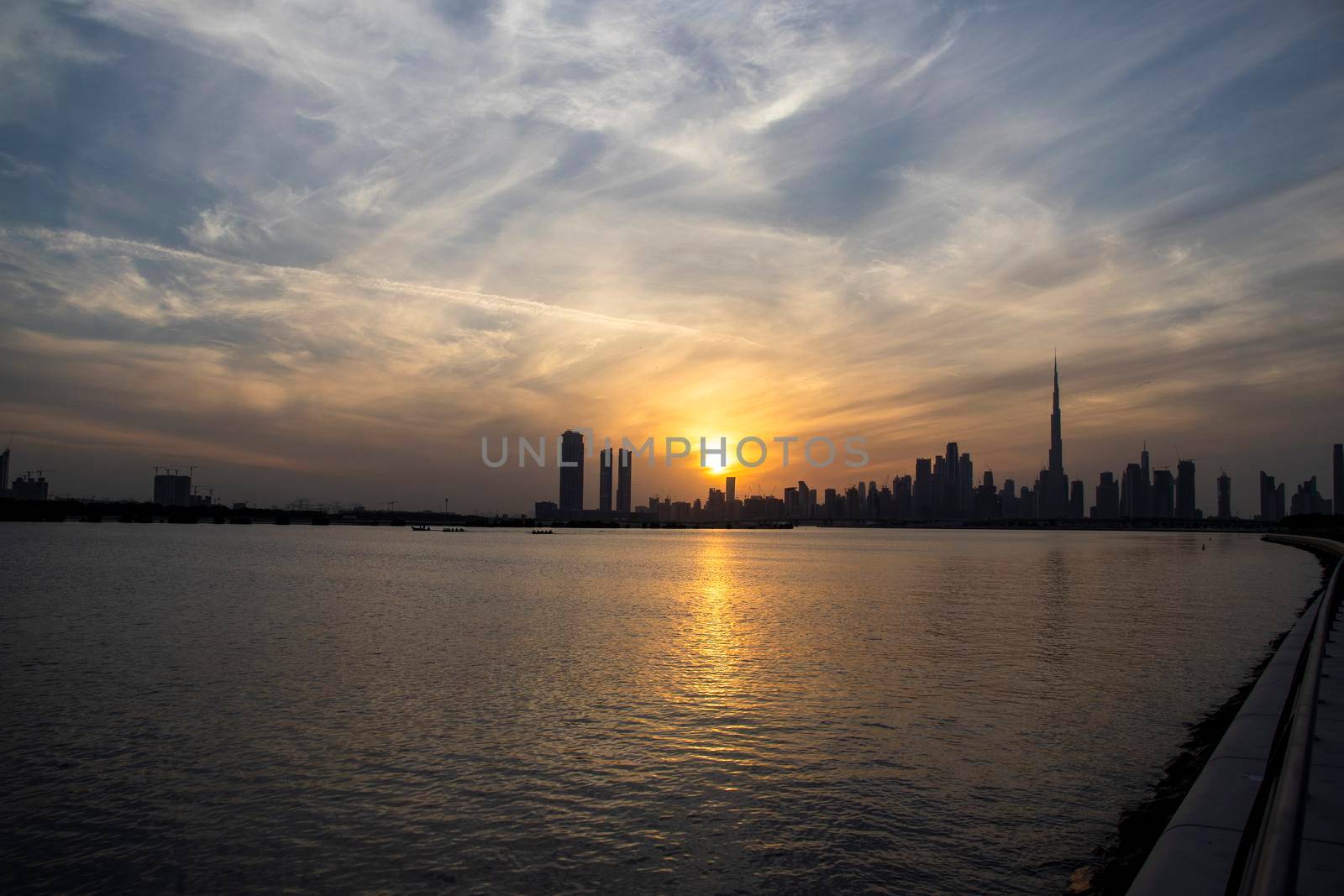 Dubai city skyline. UAE. Outdoors by pazemin