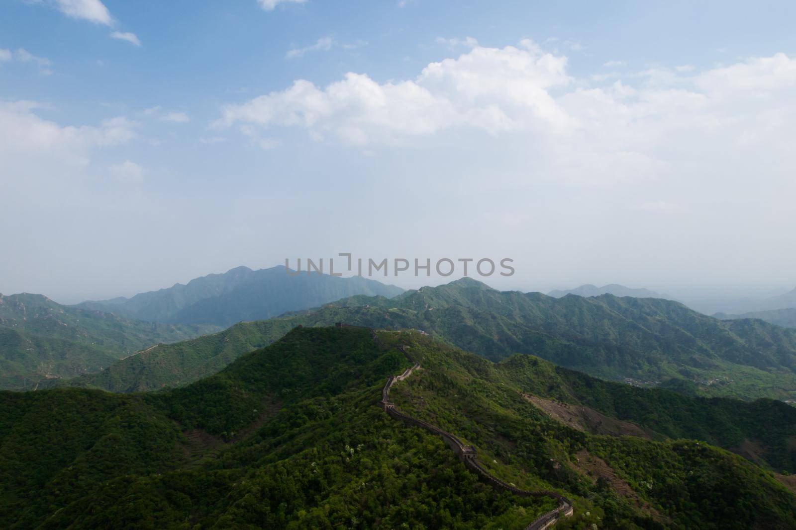 The Great Wall of China at the Mutianyu section near Beijing.