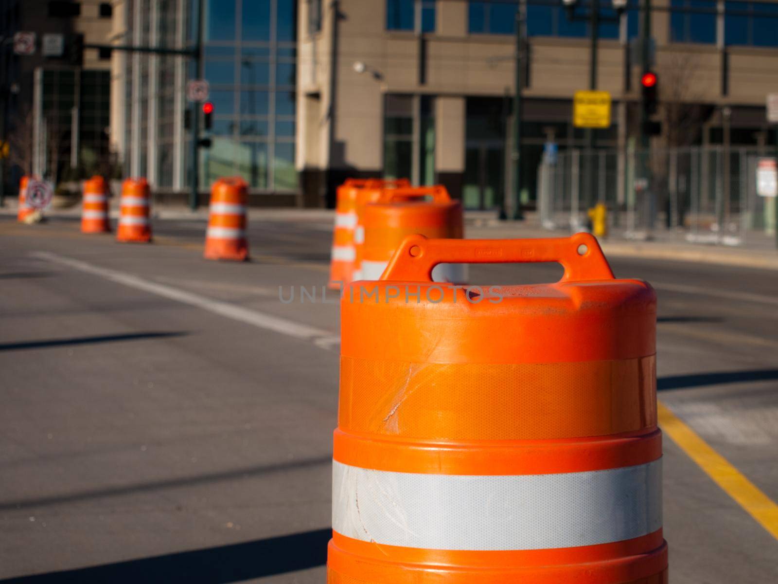 Construction cones.