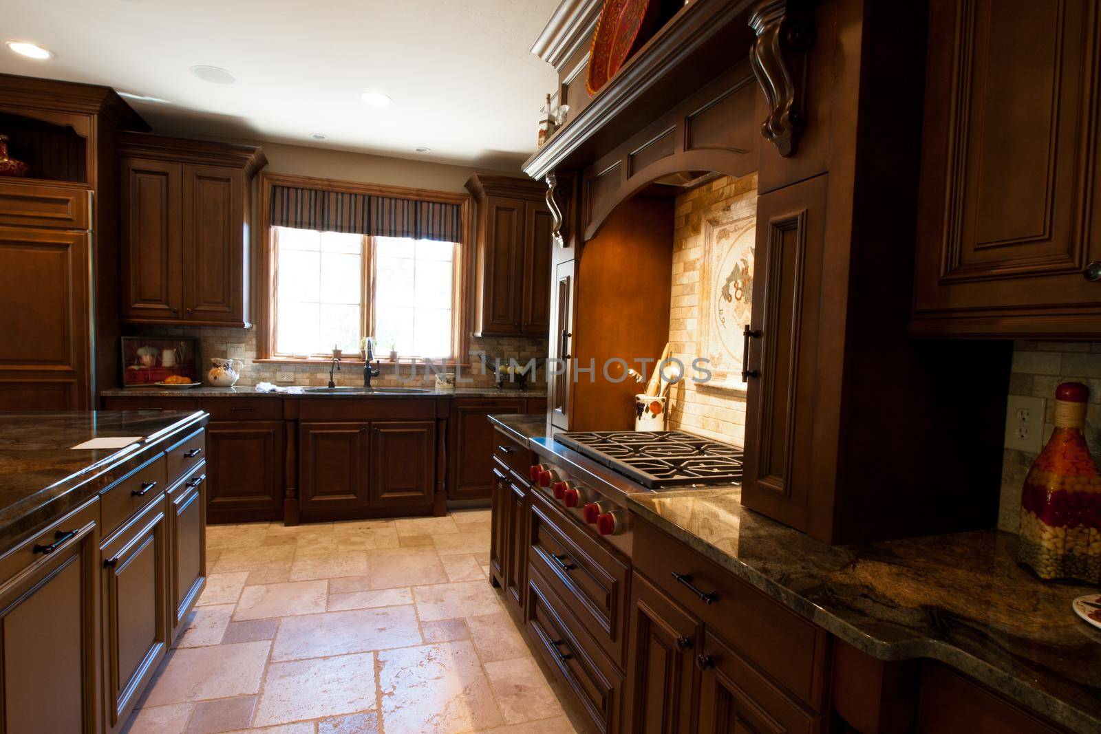 Kitchen of luxury home.