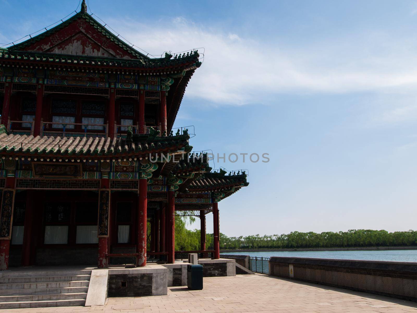 Temple in Summer Palace in Beijing, China.