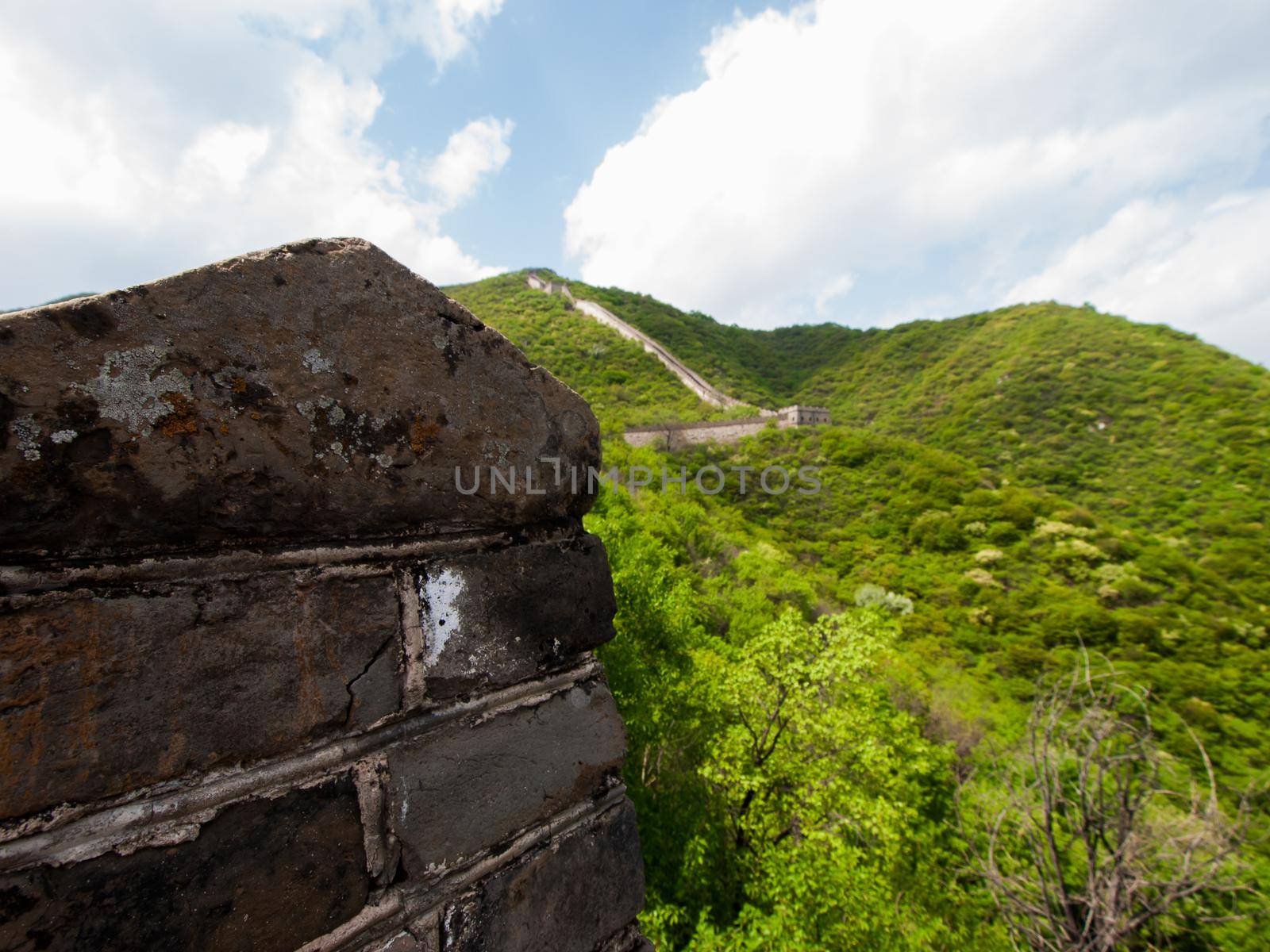 The Great Wall of China at the Mutianyu section near Beijing.