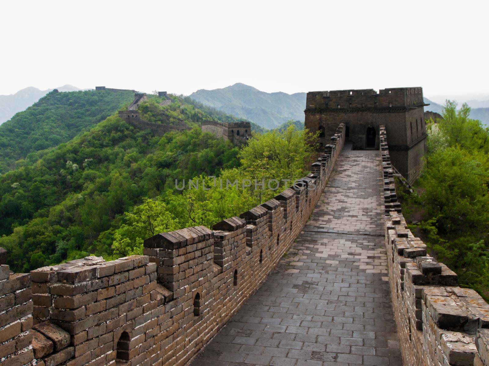 The Great Wall of China at the Mutianyu section near Beijing.