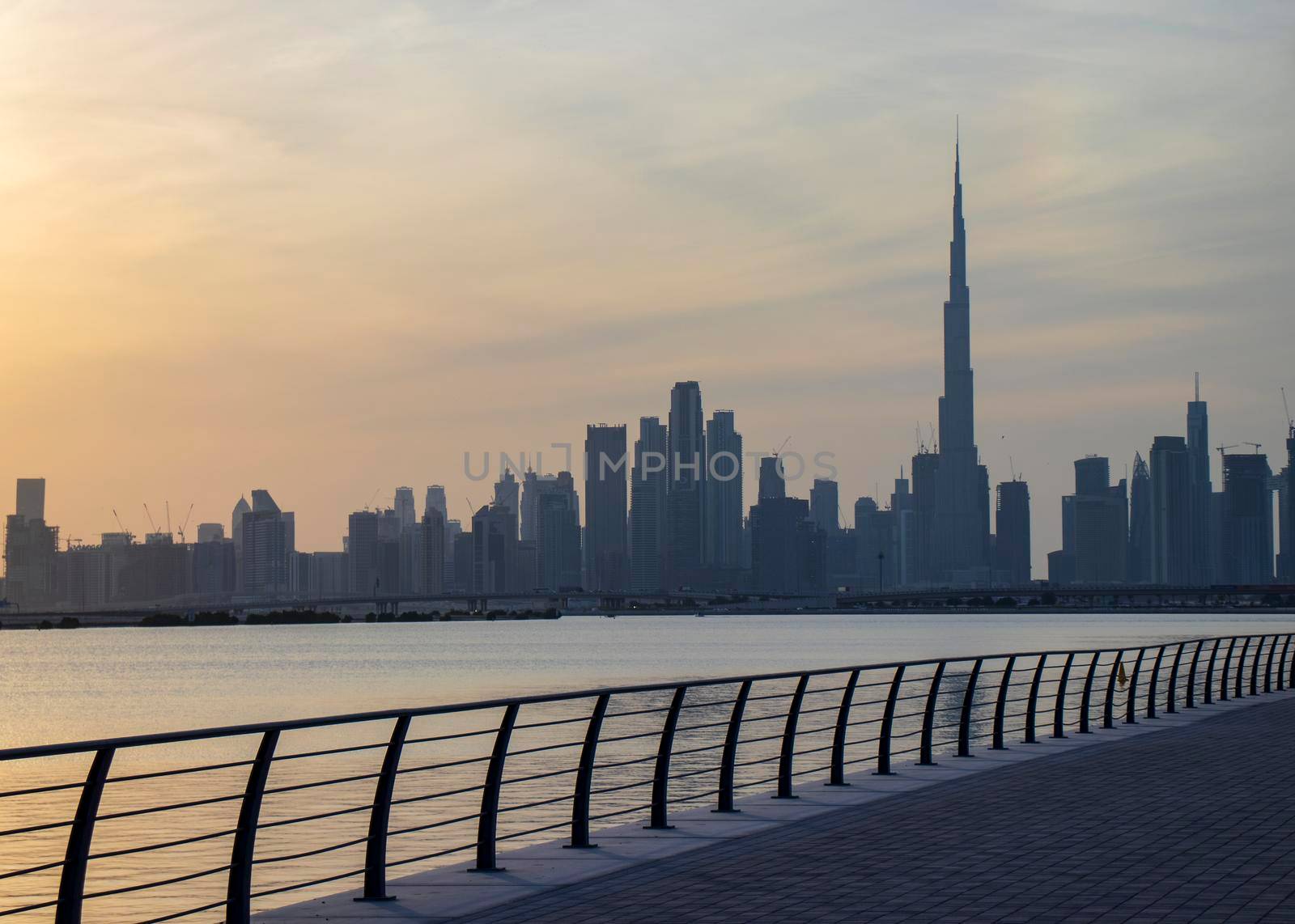 Dubai city skyline.