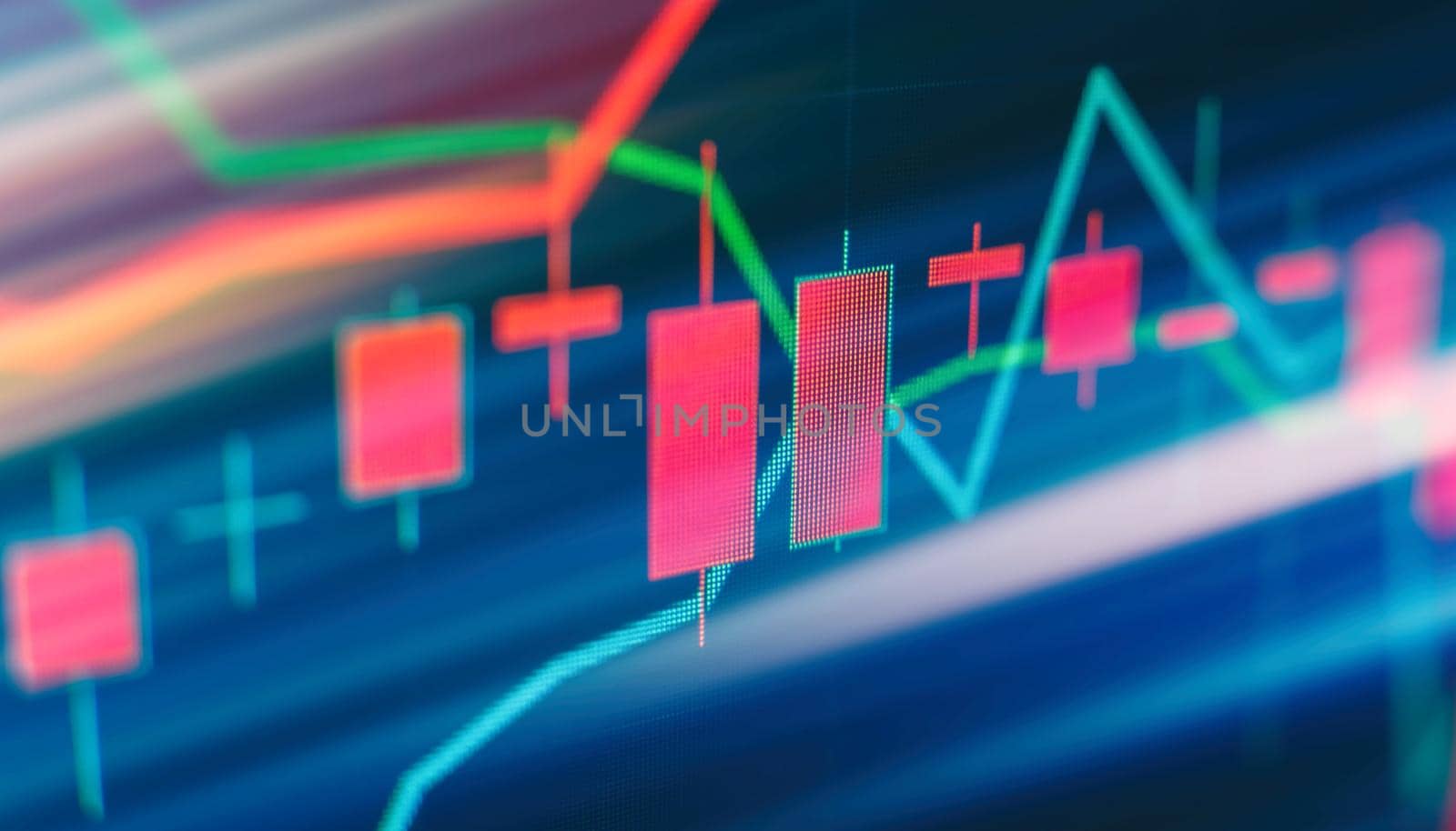 The fall of coronavirus exchanges . forex trading graph and candlestick chart suitable for financial investment concept. Economy trends background for business idea and all art work design. Abstract finance background. by Maximusnd