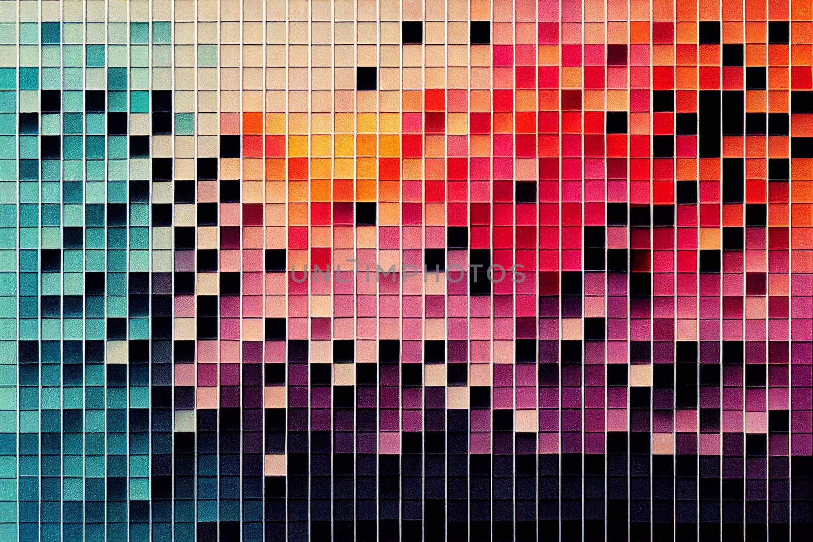 Tiny squares different color pattern background. Colorful wallpaper