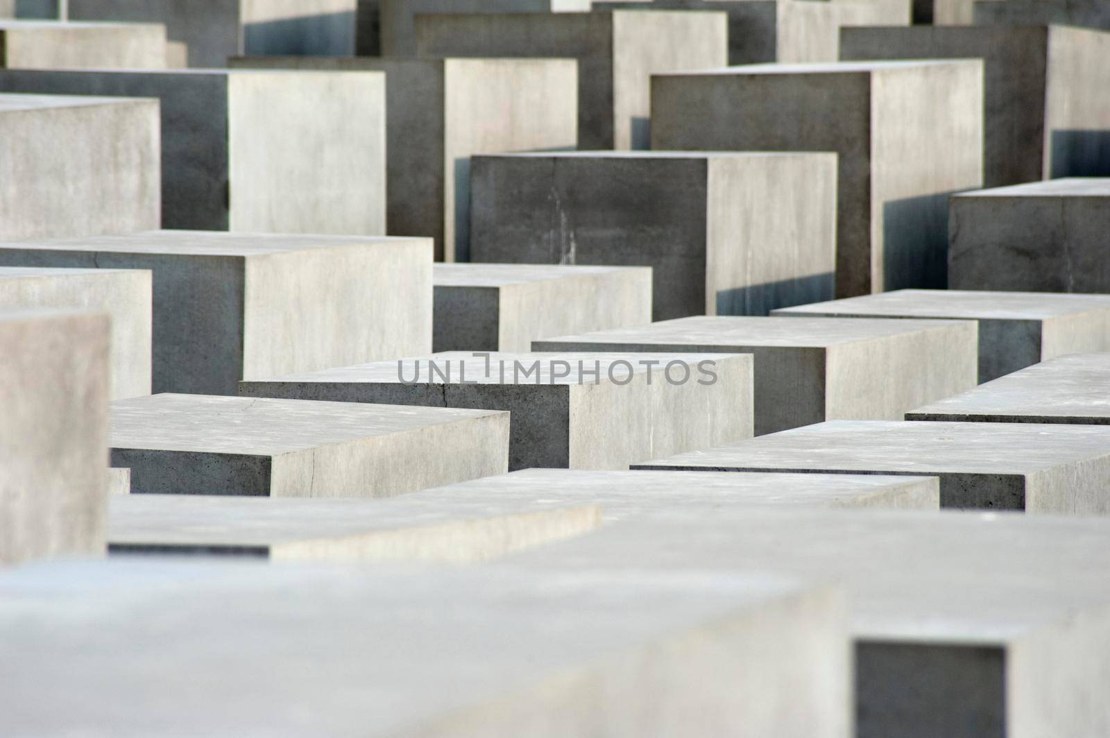 array of stone blocks on the berlin holocaust memorial