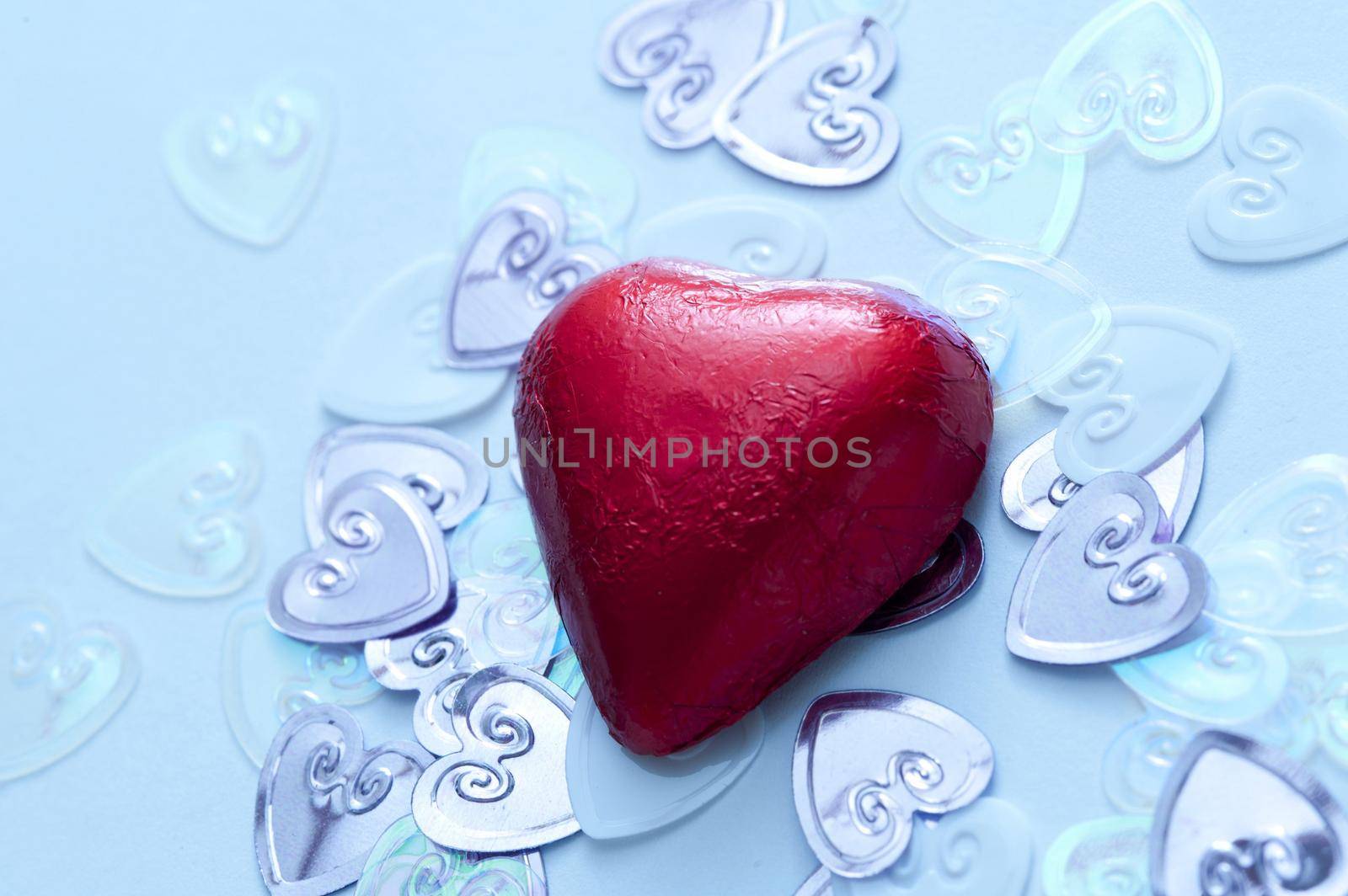 Red valentine love heart by sanisra