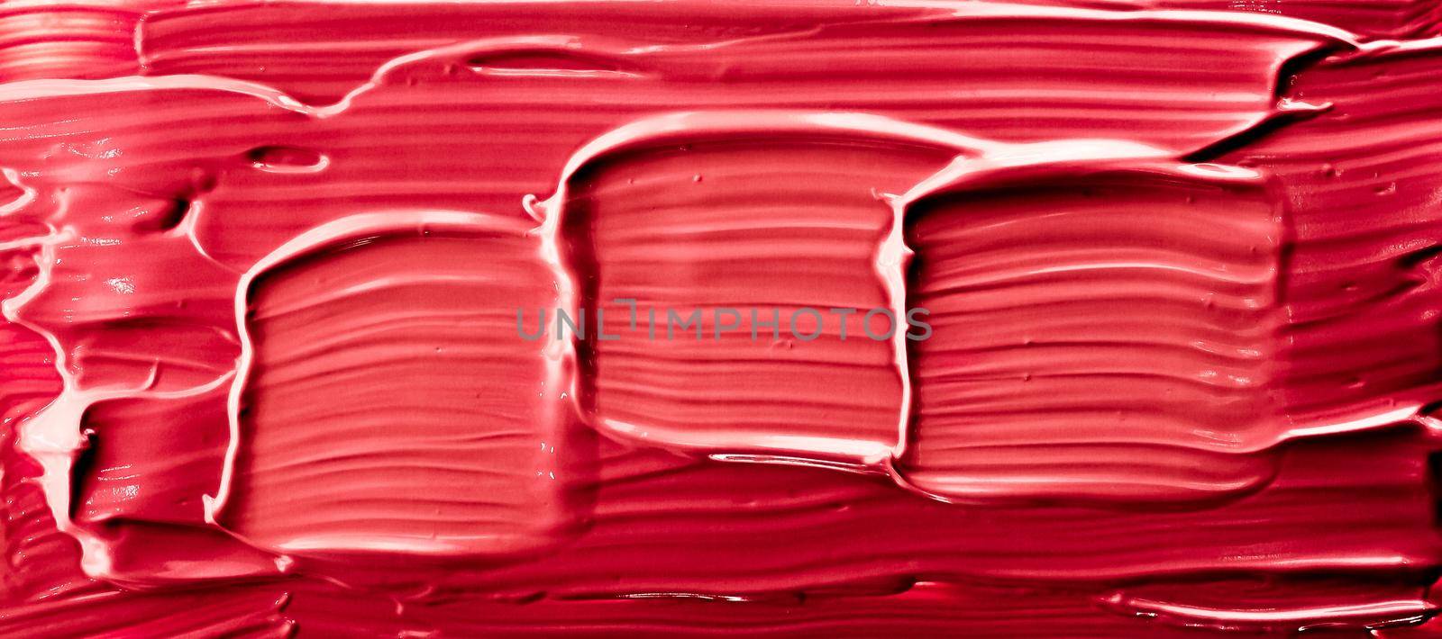 Cosmetic products, fashion and beauty concept - Lipstick smudge isolated on white background, art of make-up