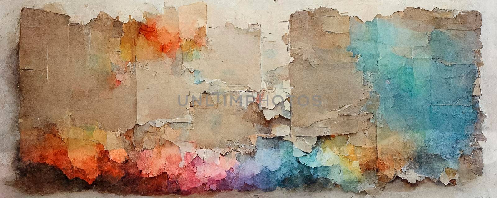 Abstract watercolor art hand paint on white background,Watercolor background