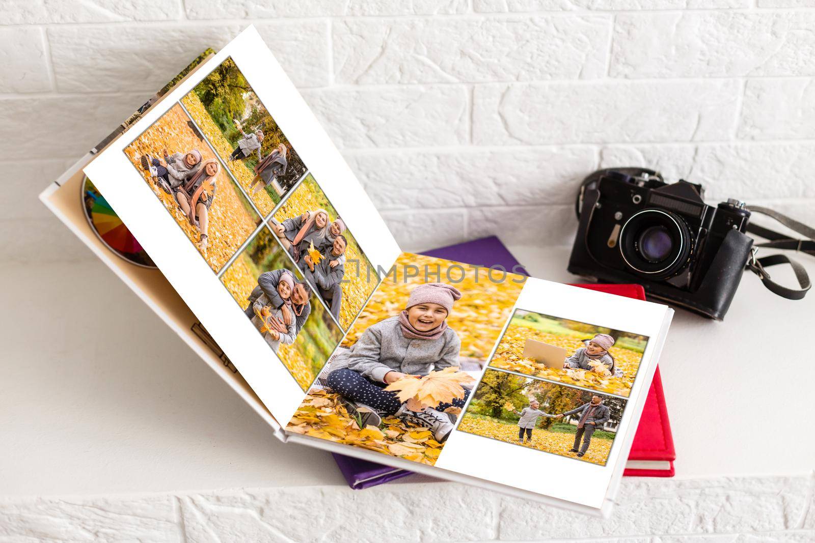 family photo book from autumn shooting