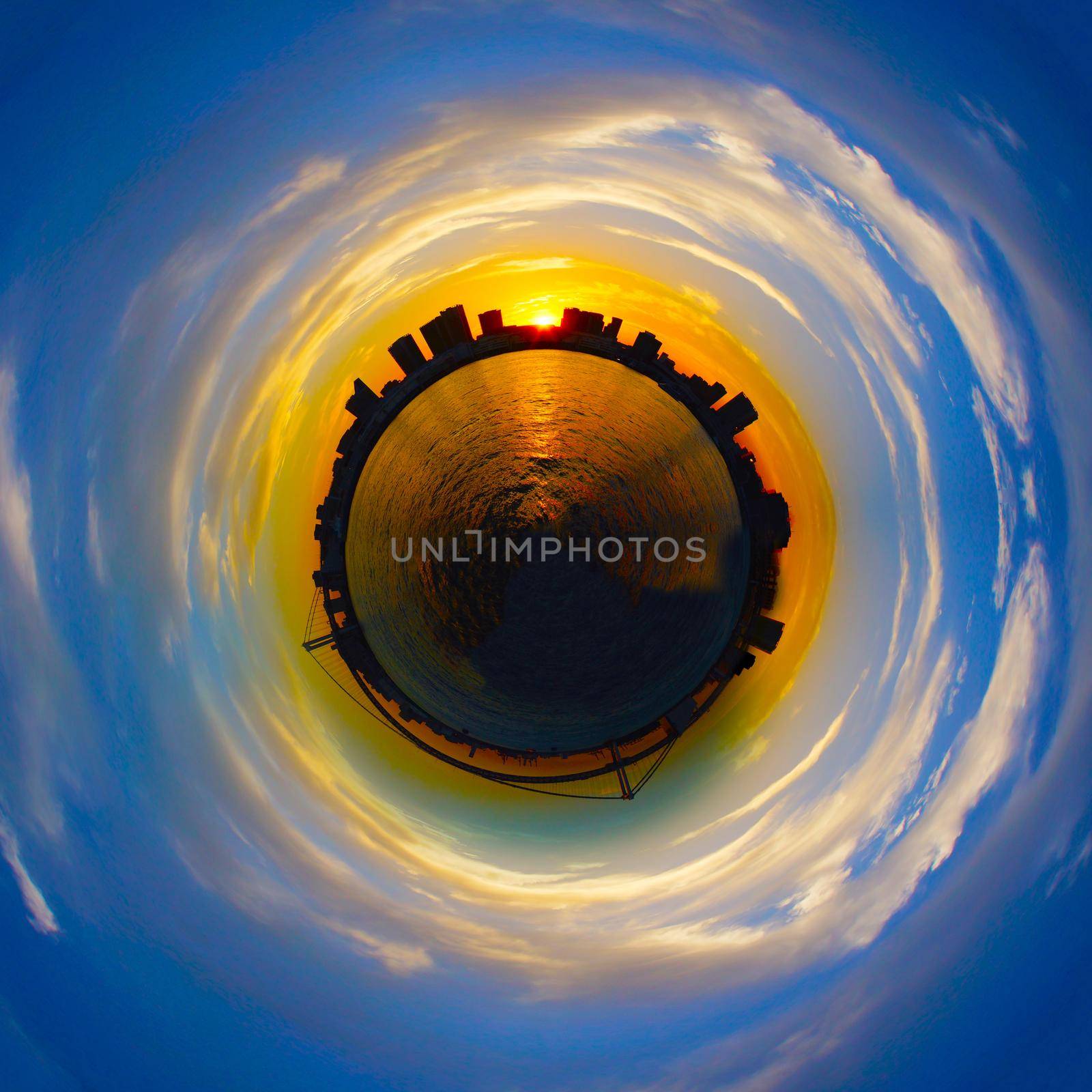 Little Planet. Shooting Location: Tokyo metropolitan area