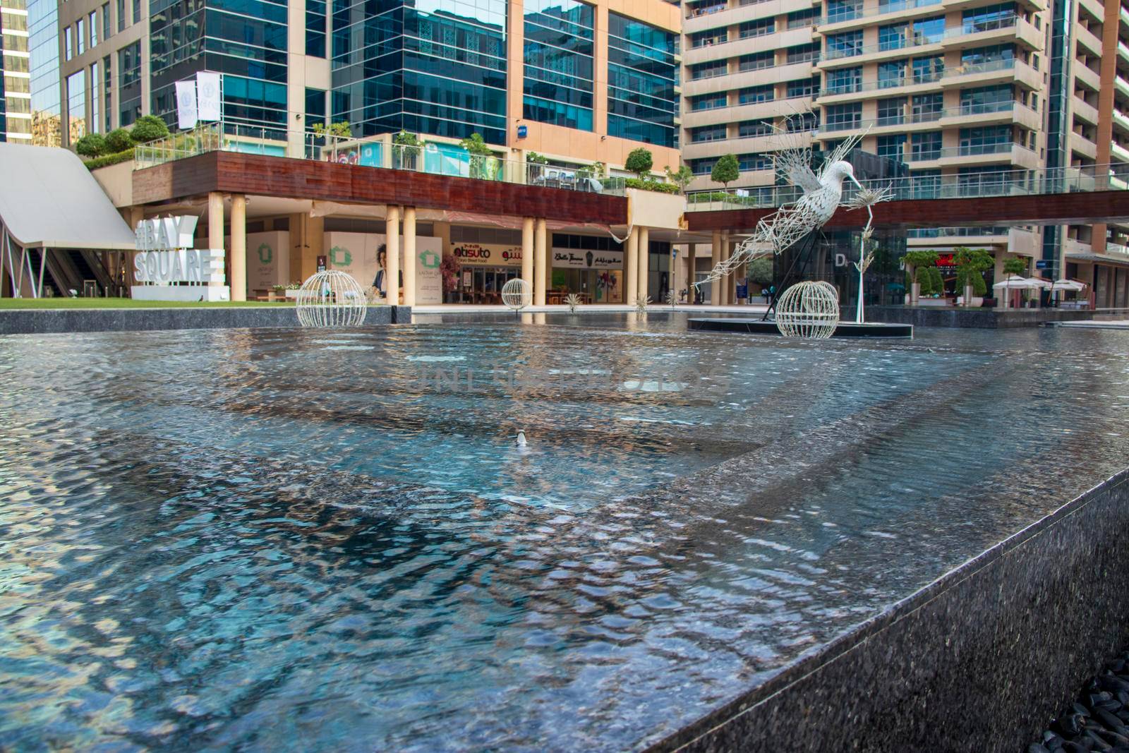 Bay Square area in Business Bay district in Dubai, UAE. Outdoors