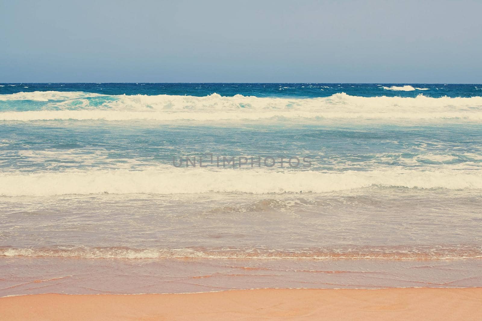 Coastal art print, holiday destination and travel concept - Atlantic ocean coast in Europe