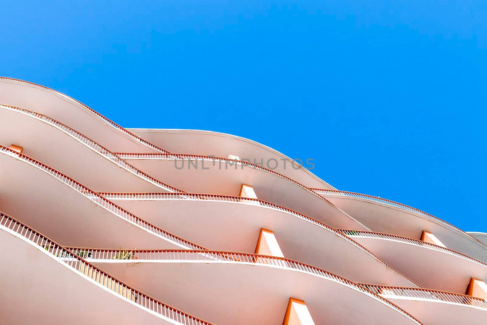 Dubai, UAE - 03.26.2021 Facade of a binghatti horizons building in Dubai Silicon Oasis area of the city.