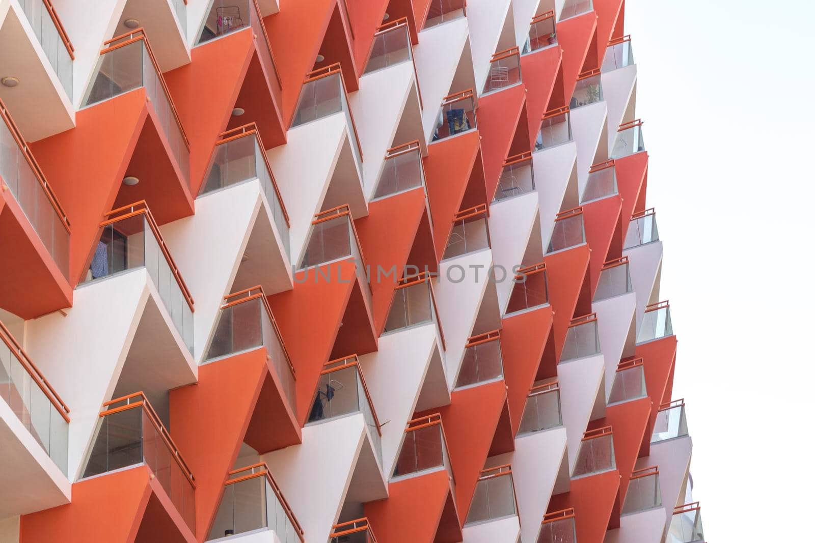 Dubai, UAE - 04.02.2021 - Facade of a Binghatti crystals residential building.
