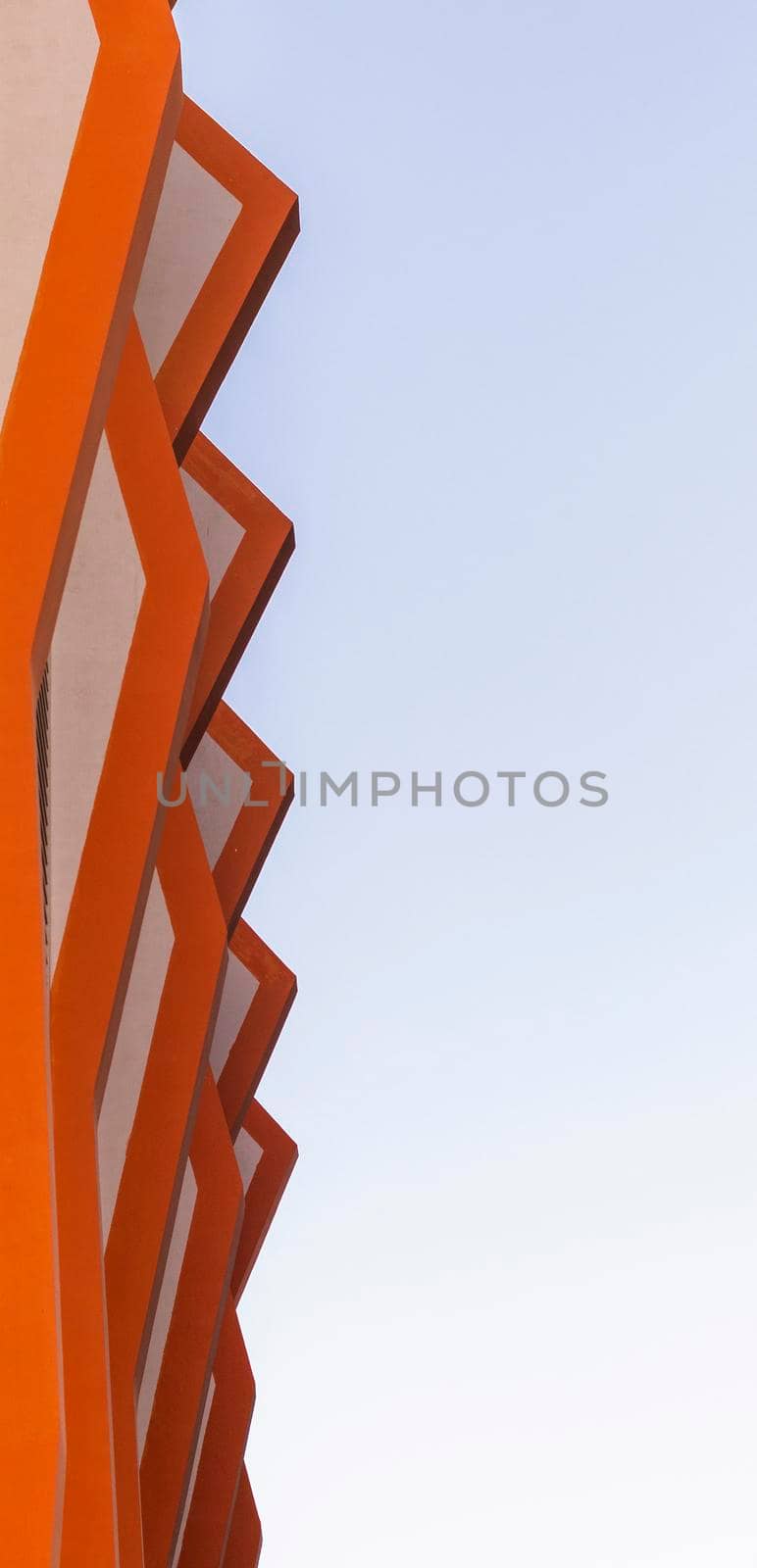 Dubai, UAE - 03.26.2021 Facade of a binghatti vista building in Dubai Silicon Oasis area of the city.