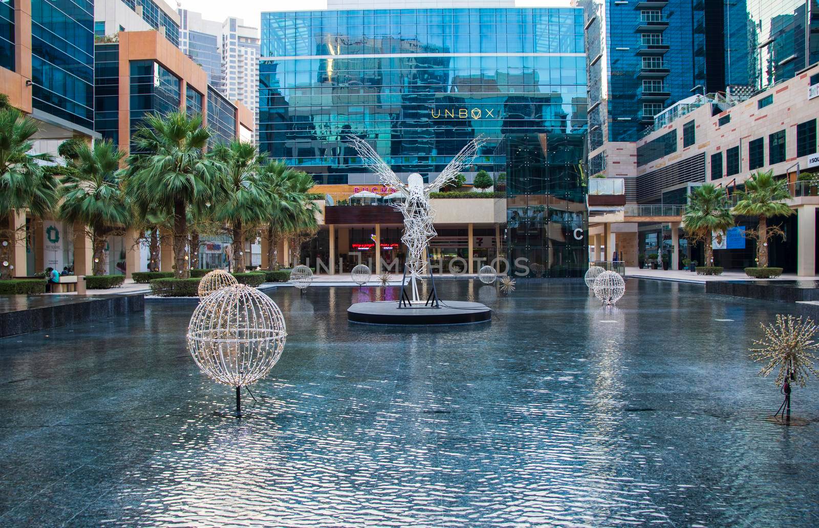 Bay Square area in Business Bay district in Dubai, UAE. Outdoors