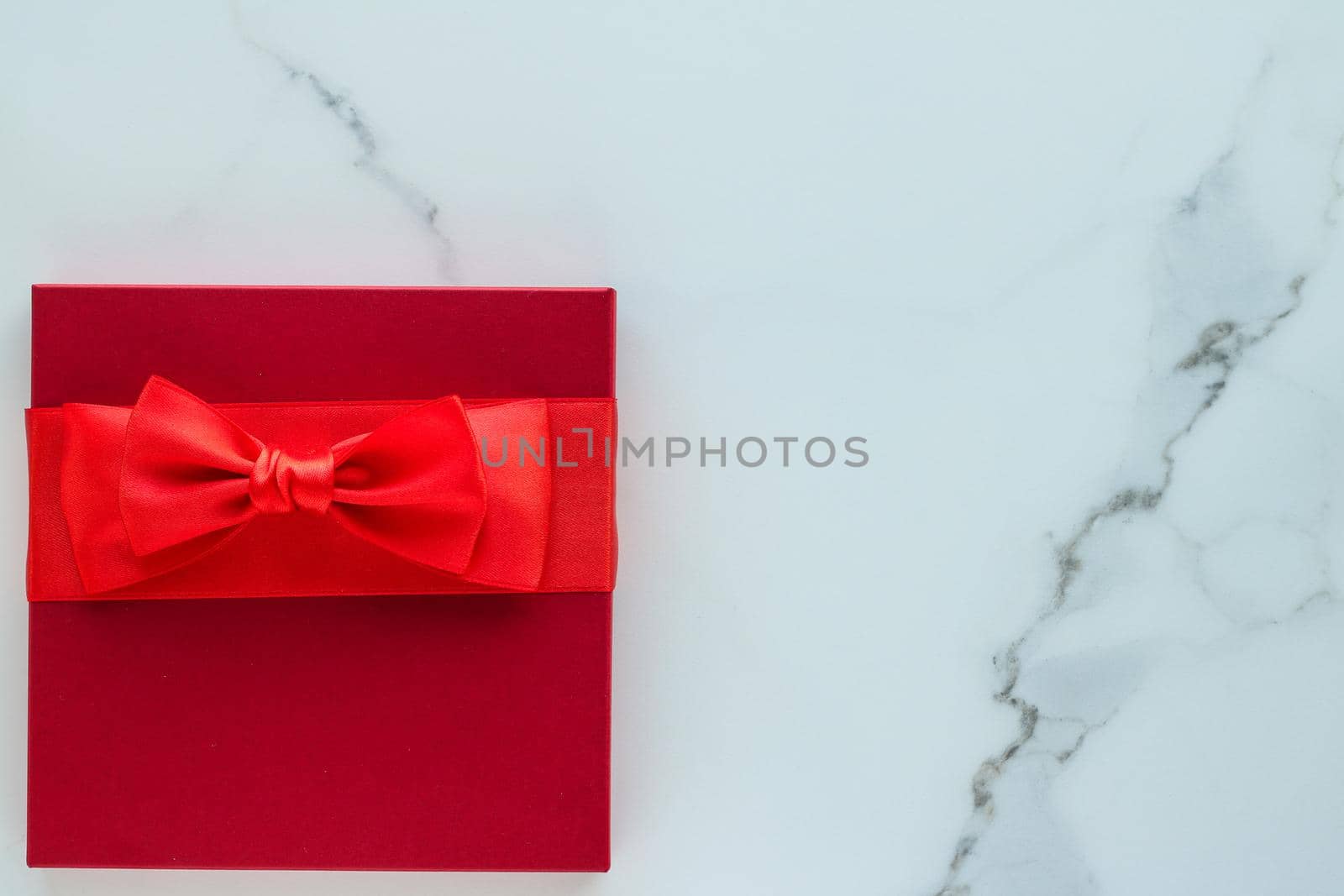 Romantic celebration, lifestyle and birthday present concept - Luxury red holiday gifts on marble