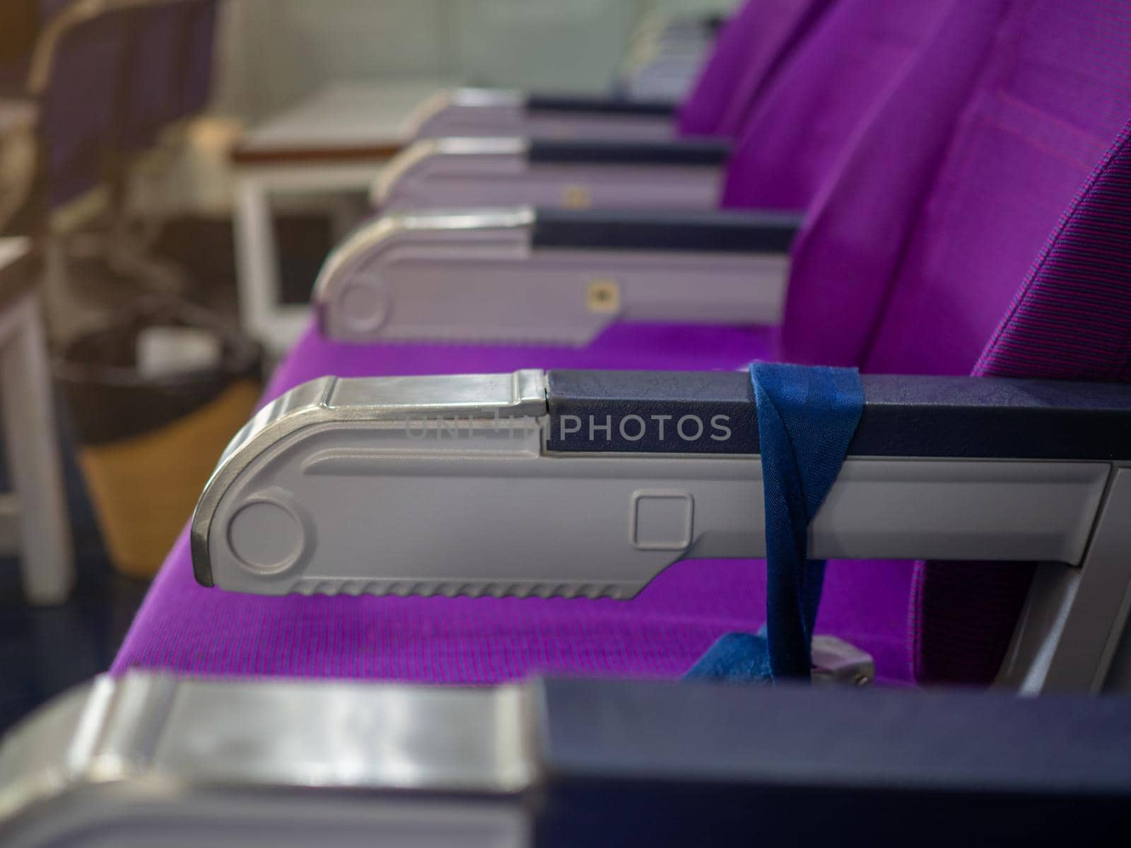 Seats lined up on the plane by Unimages2527