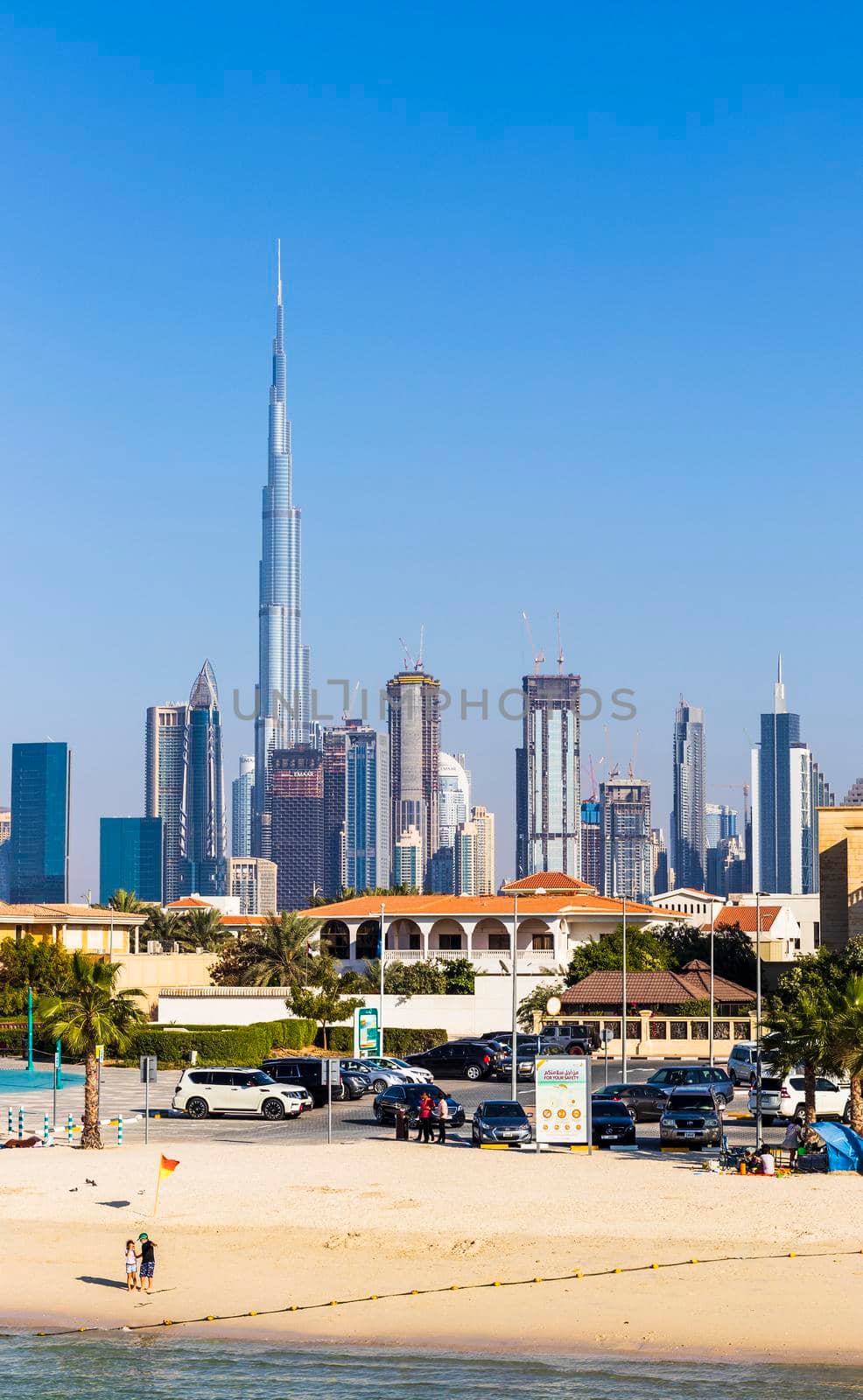 Dubai, UAE - 02.27.2021 Dubai city skyline. Outdoors by pazemin