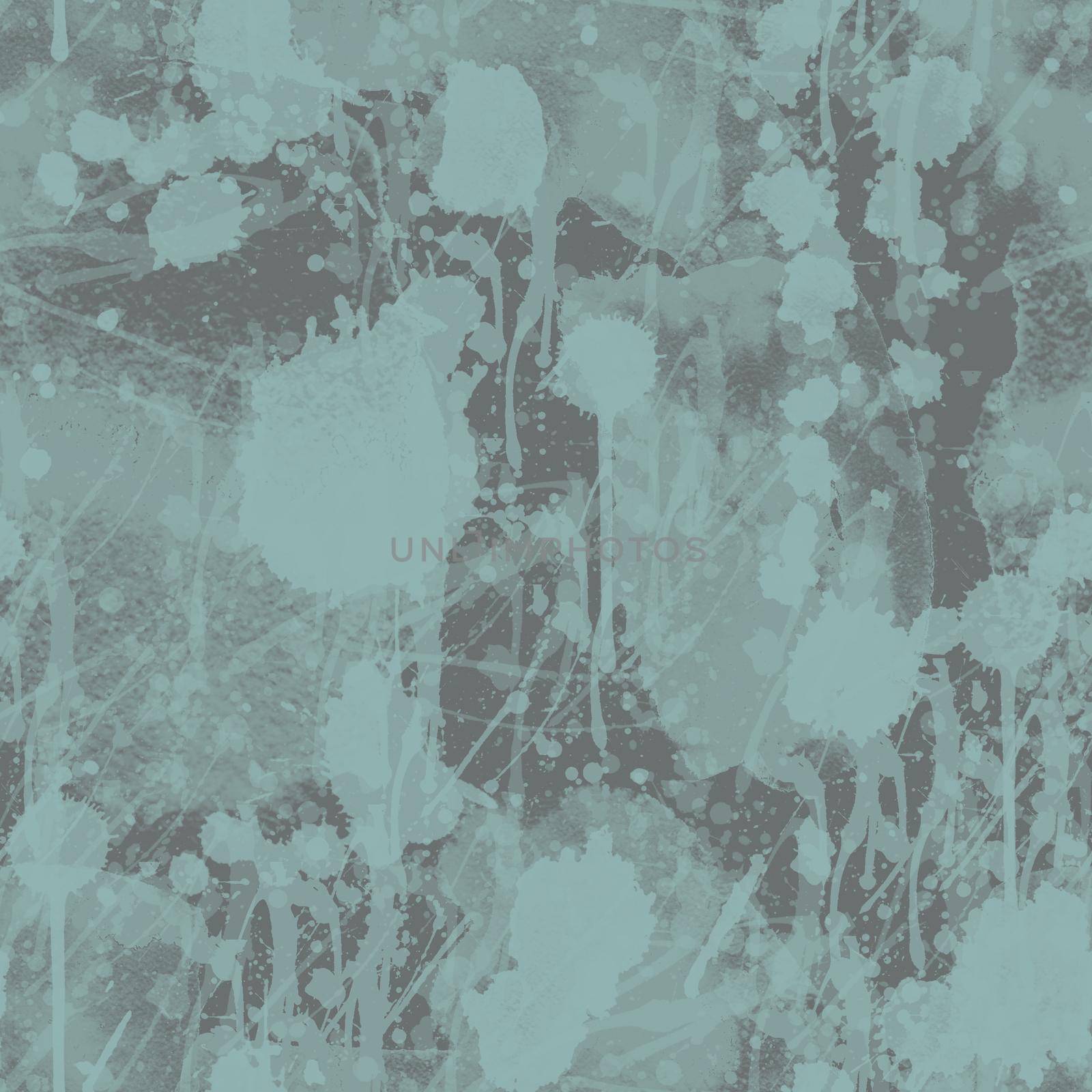 Seamless stained grunge camouflage. Trendy print. Grunge spray camouflage.