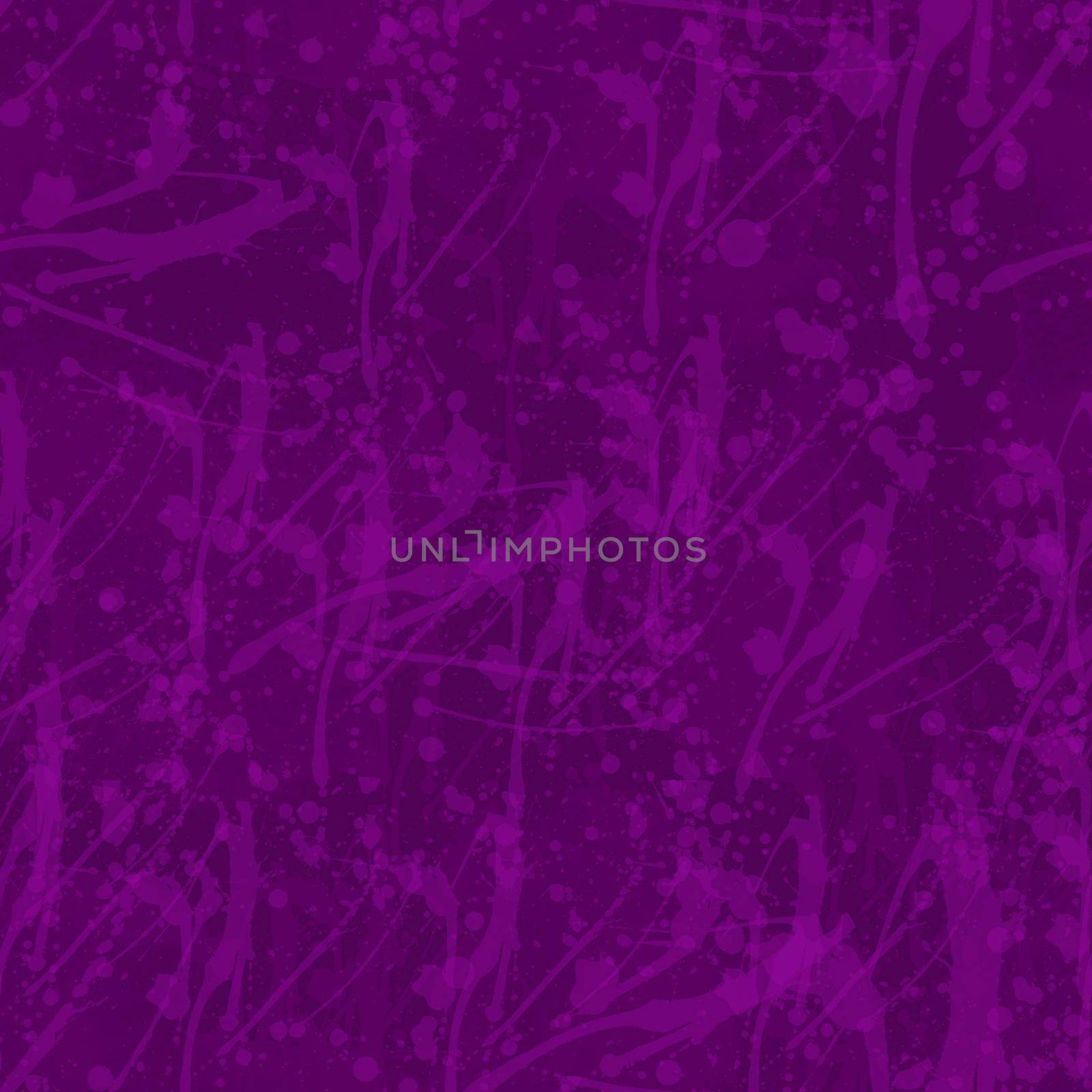 A seamless pattern with monochrome paint splatters on a violet background. by fireFLYart