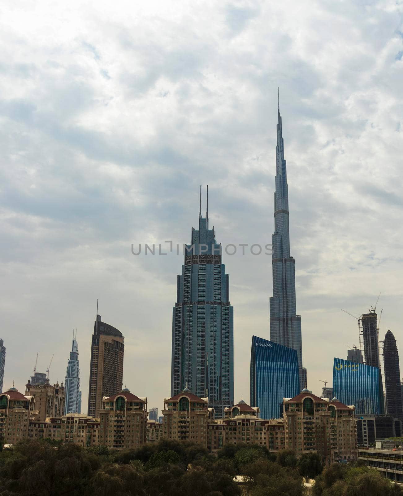 Dubai, UAE - 02.25.2021 View a Dubai downtown area.