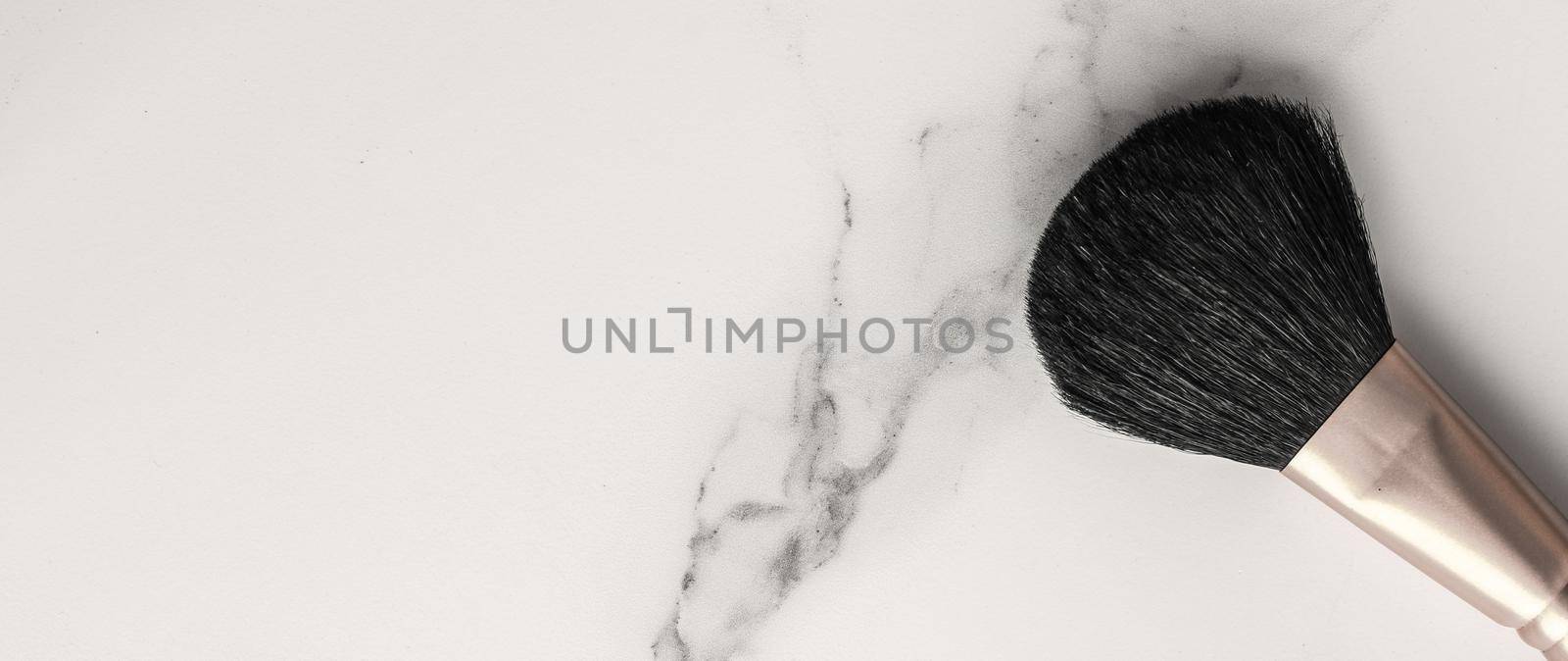 Make-up and cosmetics products on marble, flatlay background by Anneleven