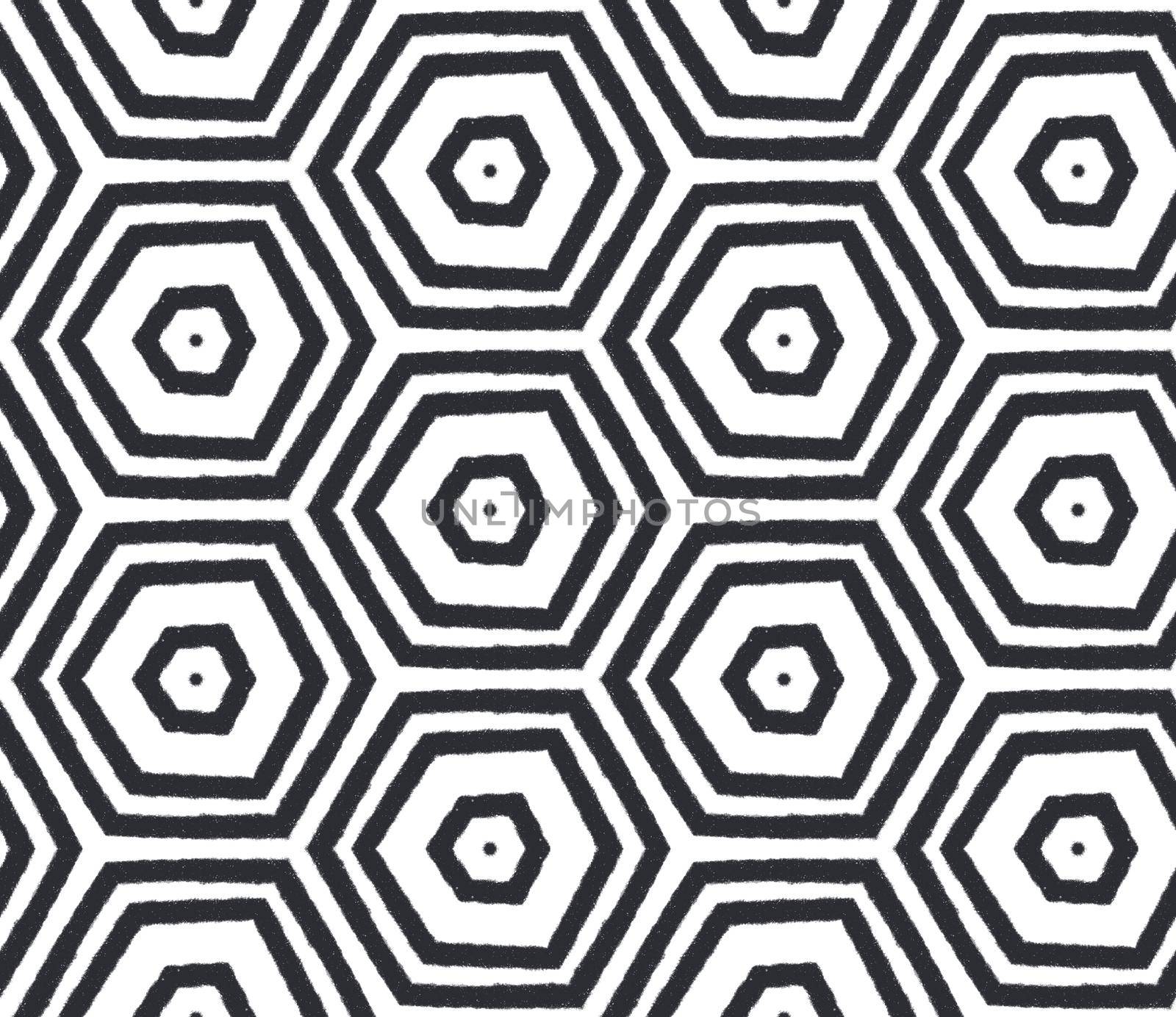 Mosaic seamless pattern. Black symmetrical kaleidoscope background. Retro mosaic seamless design. Textile ready interesting print, swimwear fabric, wallpaper, wrapping.