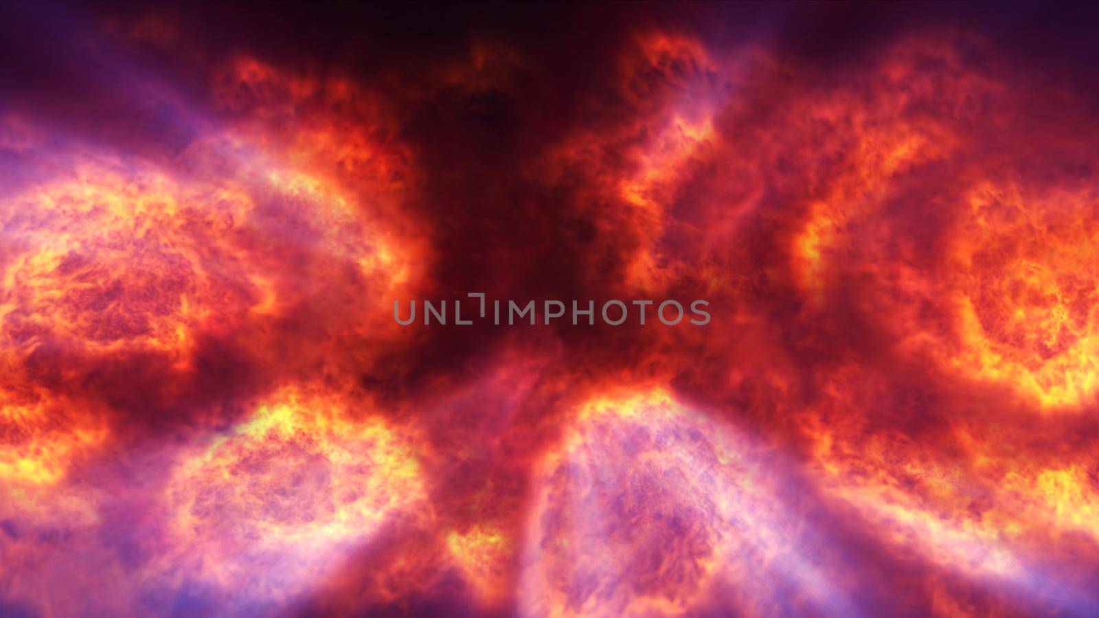 fire flame explosion in space by alex_nako