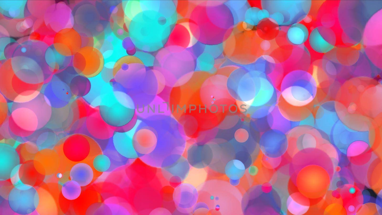 Spots Bokeh Color Abstract Background, illustration render