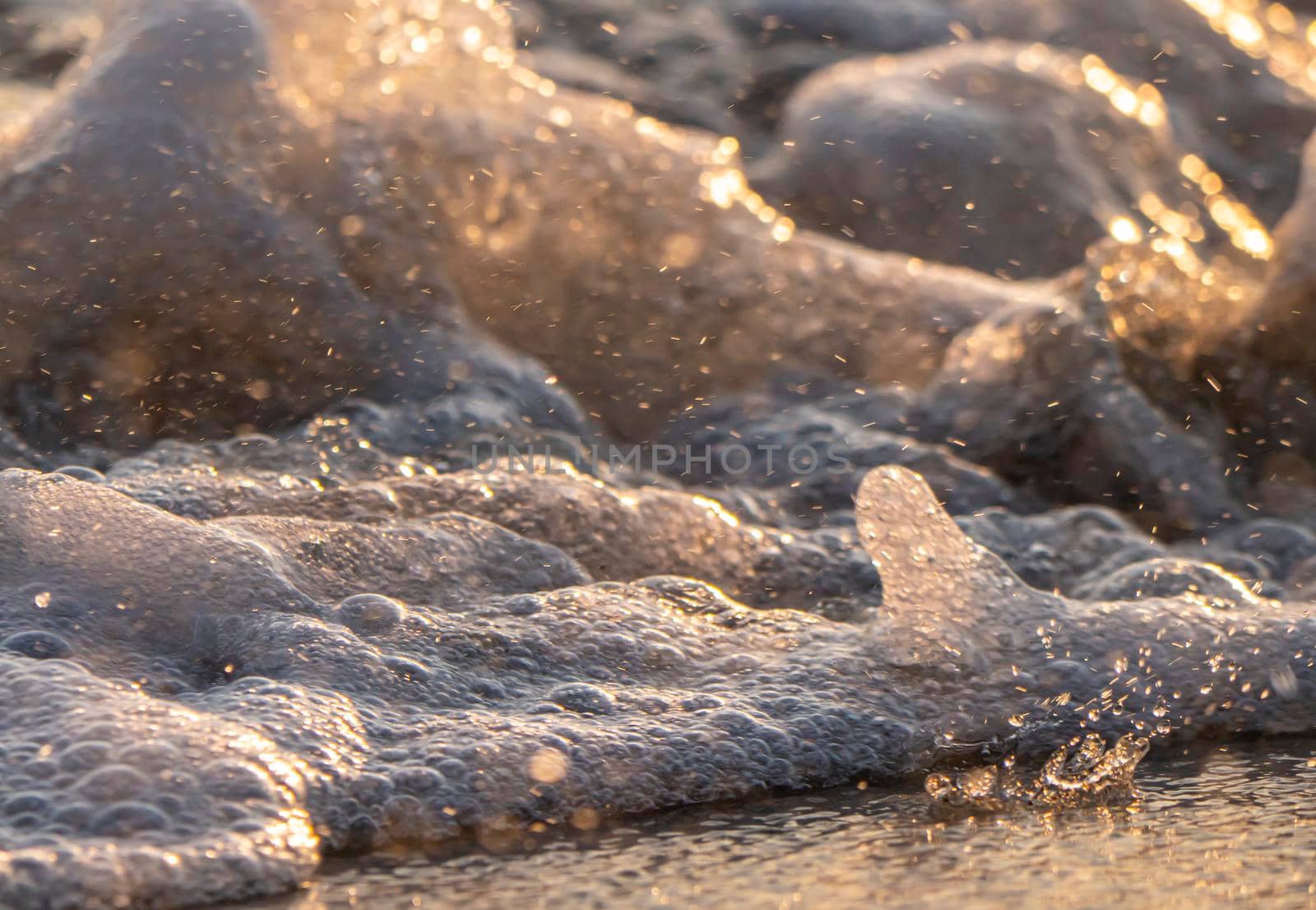 wave splash sea beach macro by alex_nako