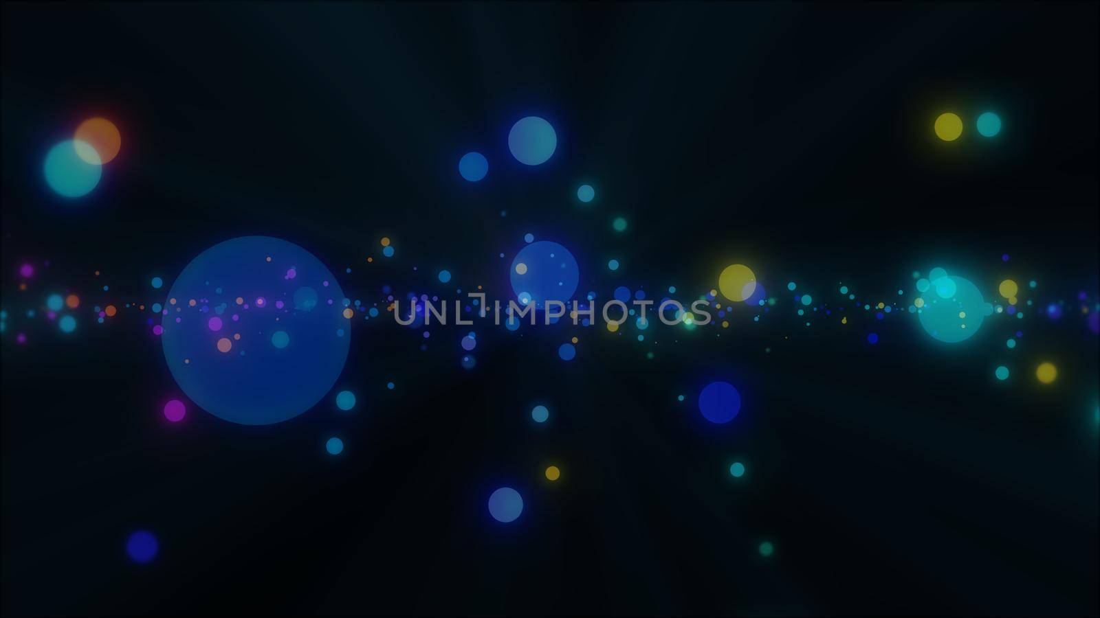 abstract space spots circles particles background illustration