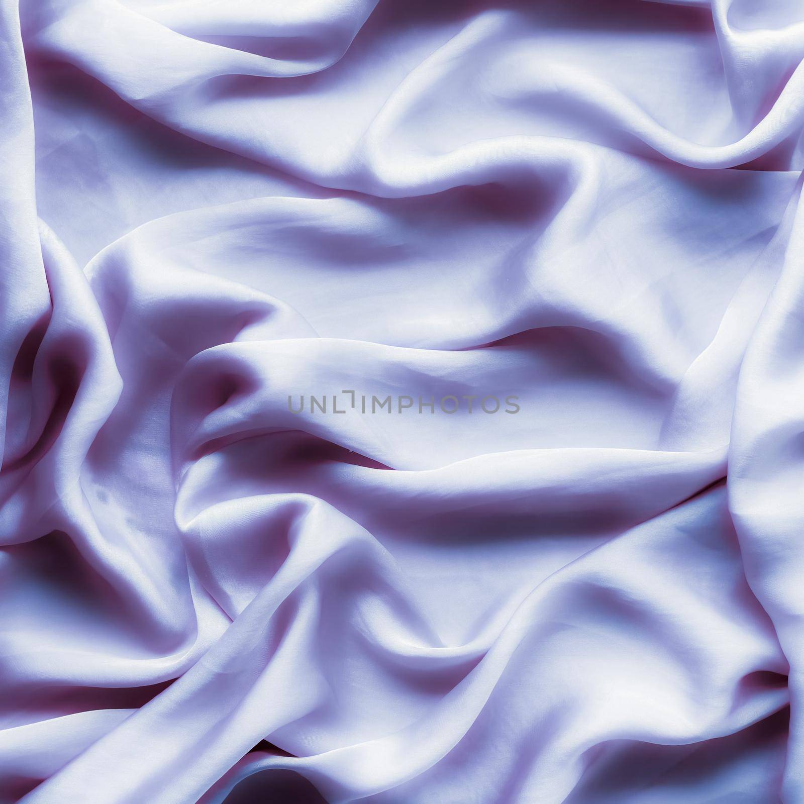 Purple soft silk texture, flatlay background by Anneleven