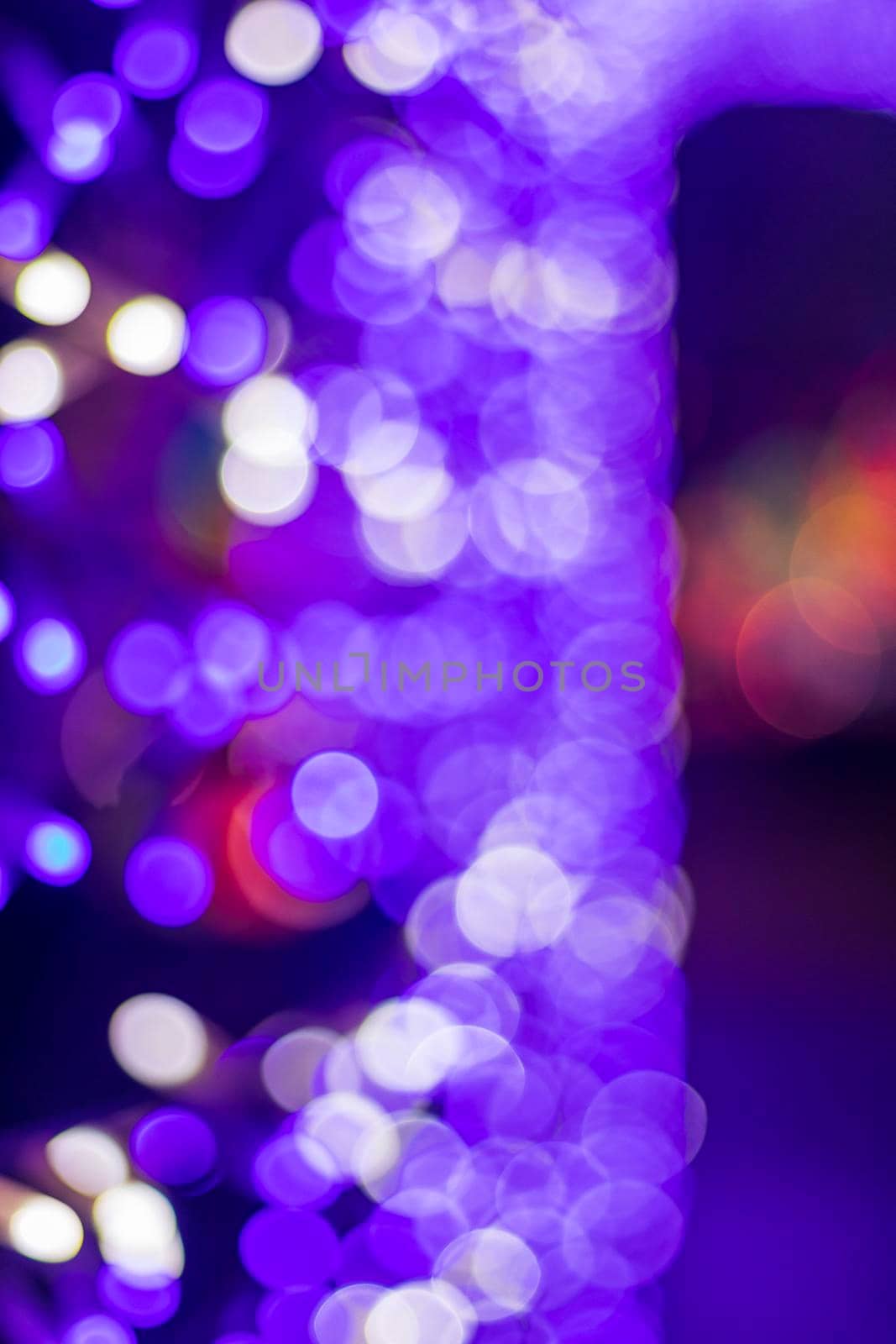 Shot of a colorful background with blurred lights.