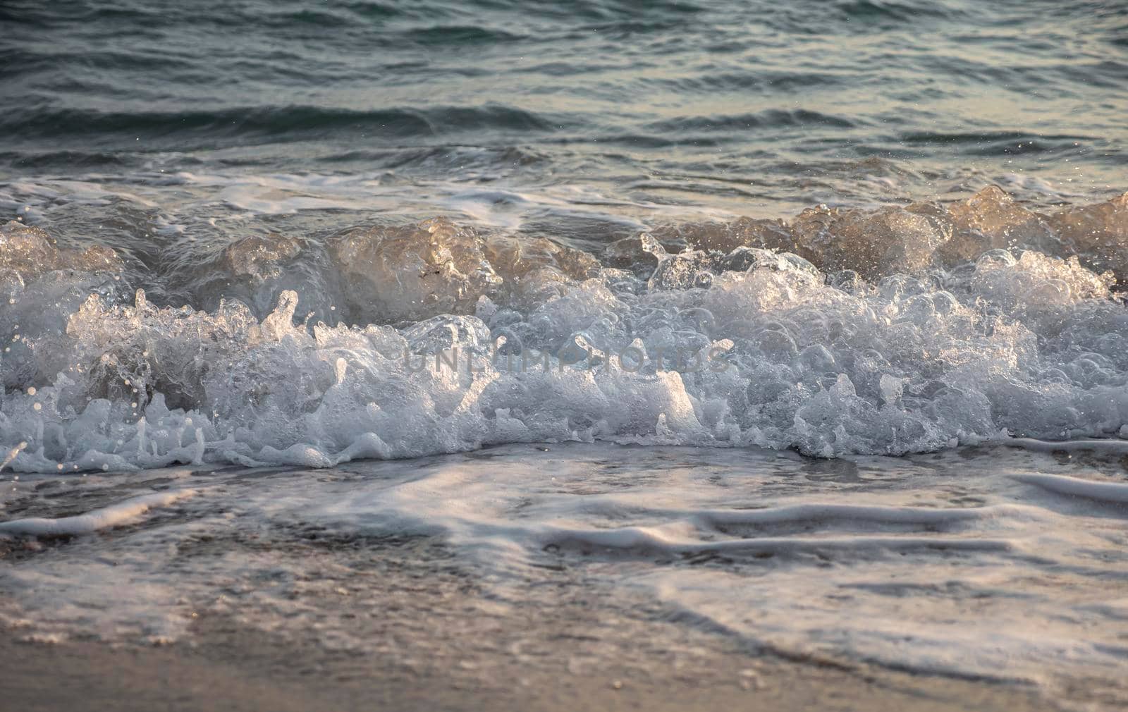 wave splash sea beach macro, close up