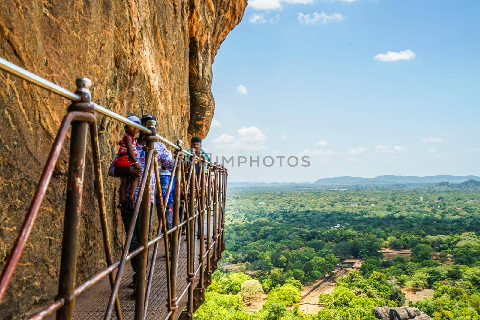 Landscape seen from the top of Sri Lanka Seagiriya Rock. Shooting Location: Sri Lanka