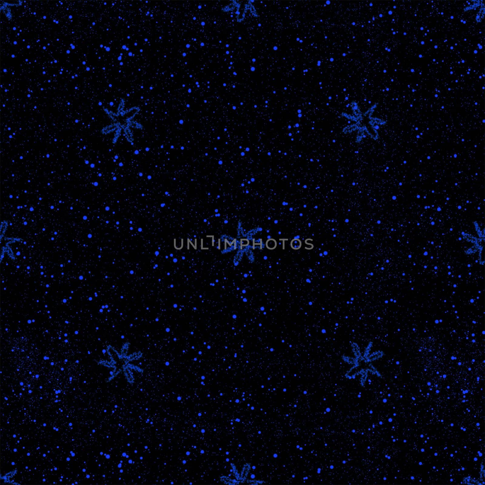 Hand Drawn Snowflakes Christmas Seamless Pattern. Subtle Flying Snow Flakes on chalk snowflakes Background. Actual chalk handdrawn snow overlay. Good-looking holiday season decoration.