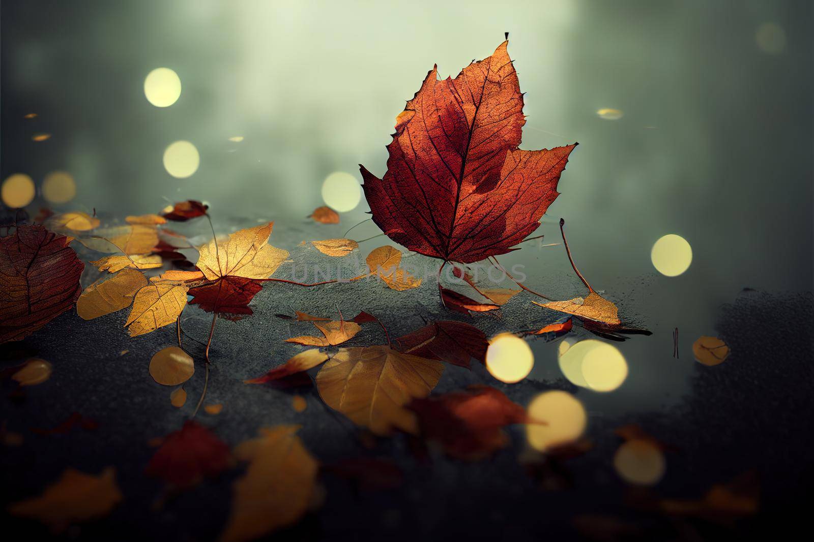 autumn leaves 12. High quality 3d illustration