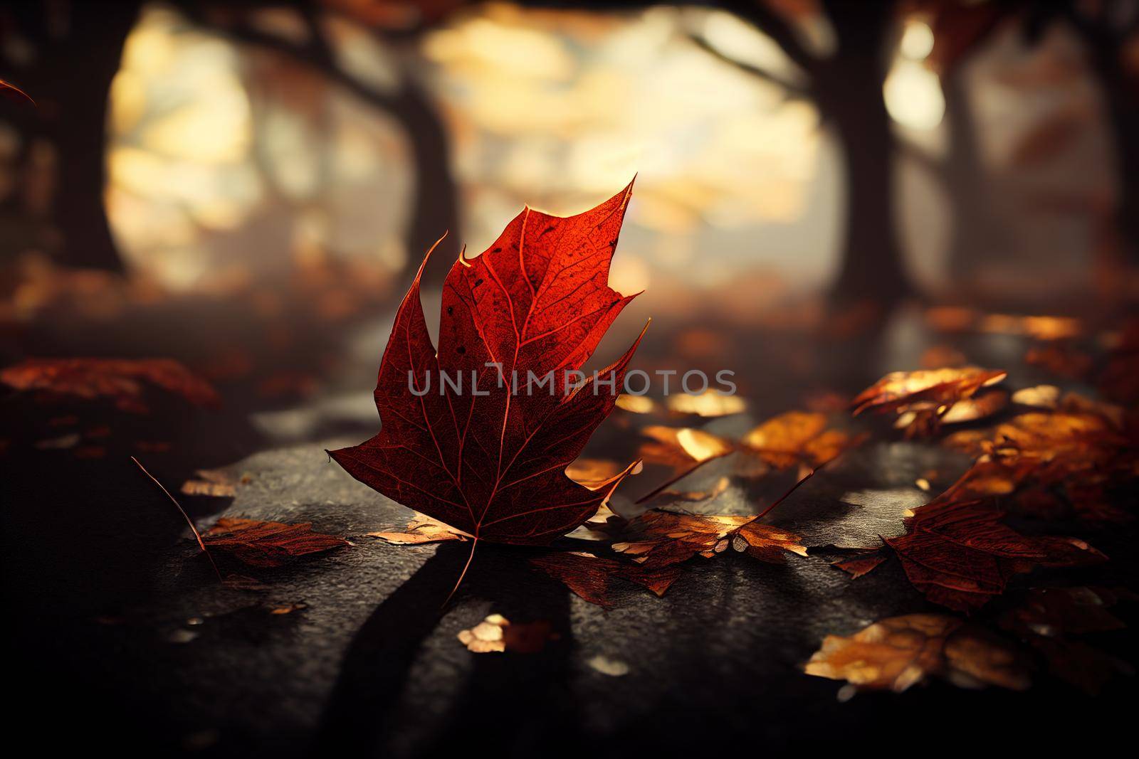 autumn leaves 4. High quality 3d illustration