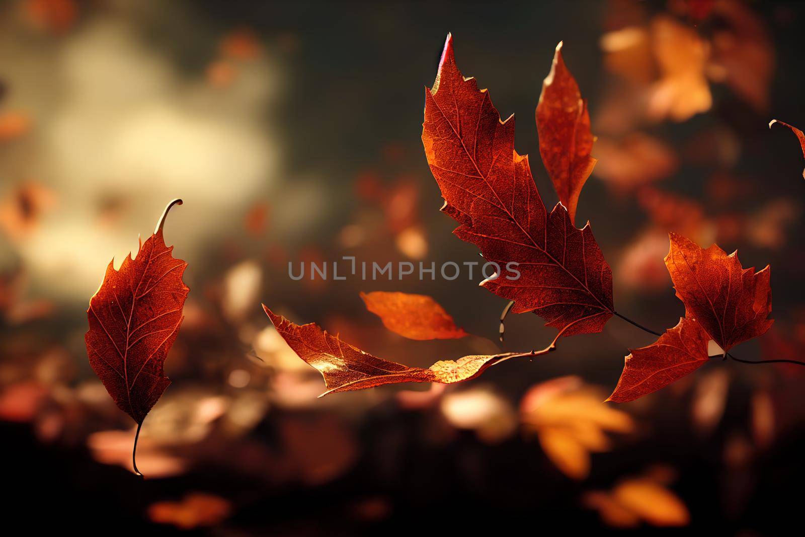 autumn leaves 13. High quality 3d illustration