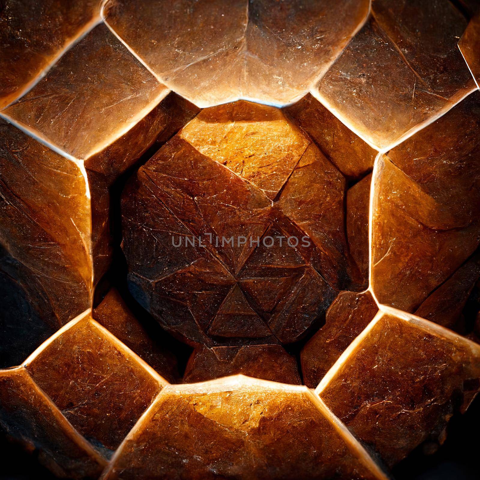 3D, Hexagonal Wall. High quality 3d illustration