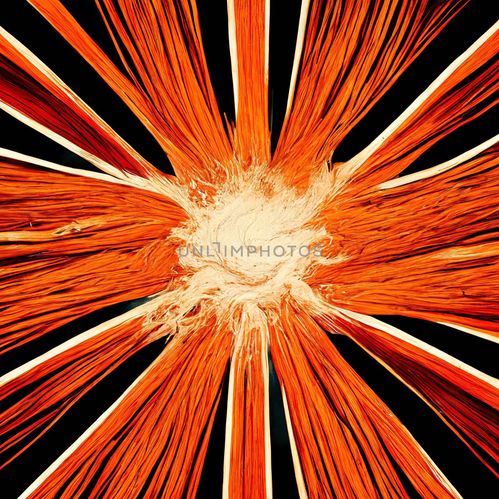 Radial orange speed lines for comic books, Explosion, anime style. High quality illustration