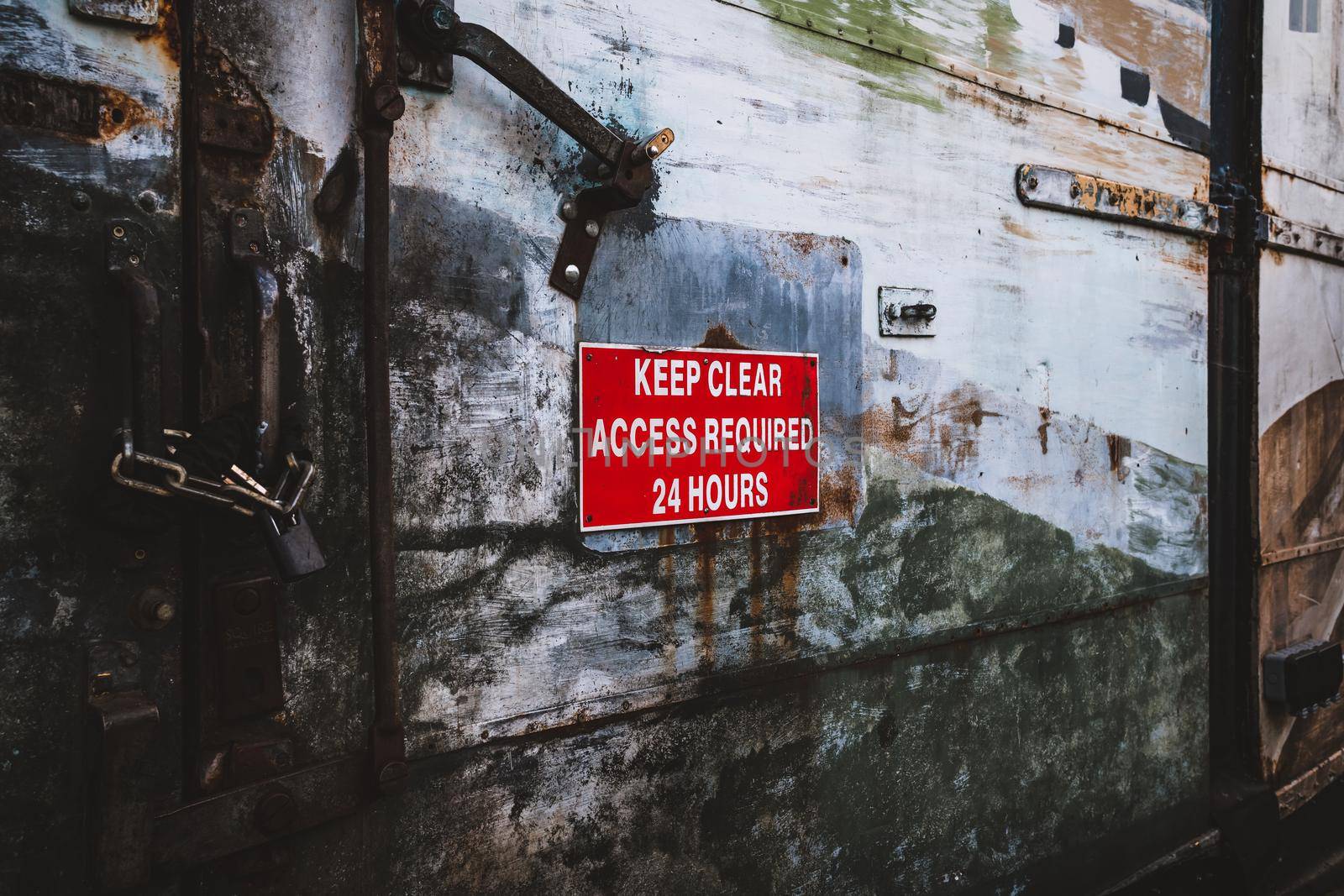 Keep clear, access required 24 hours by fabioxavierphotography