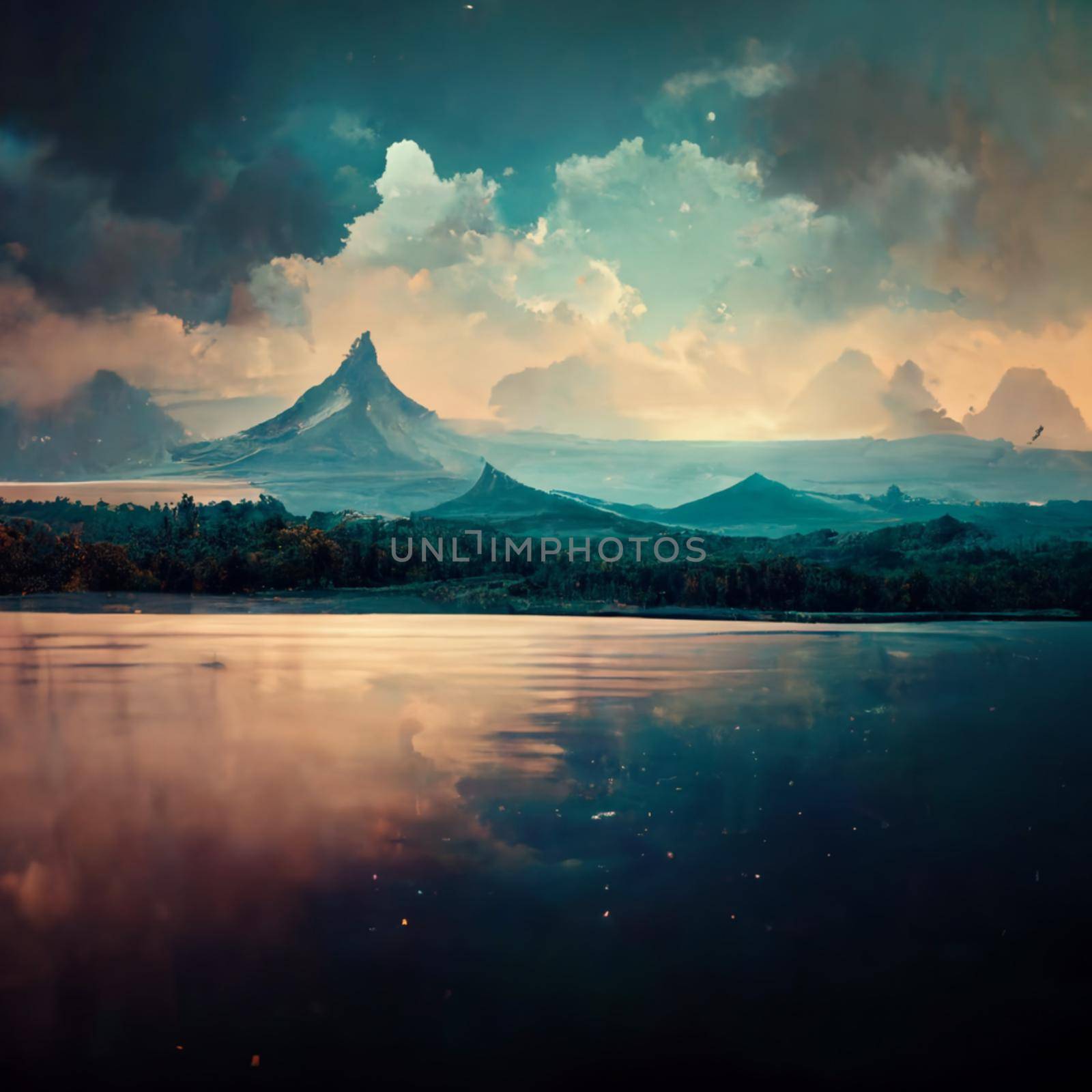 Lake in the mountains by NeuroSky