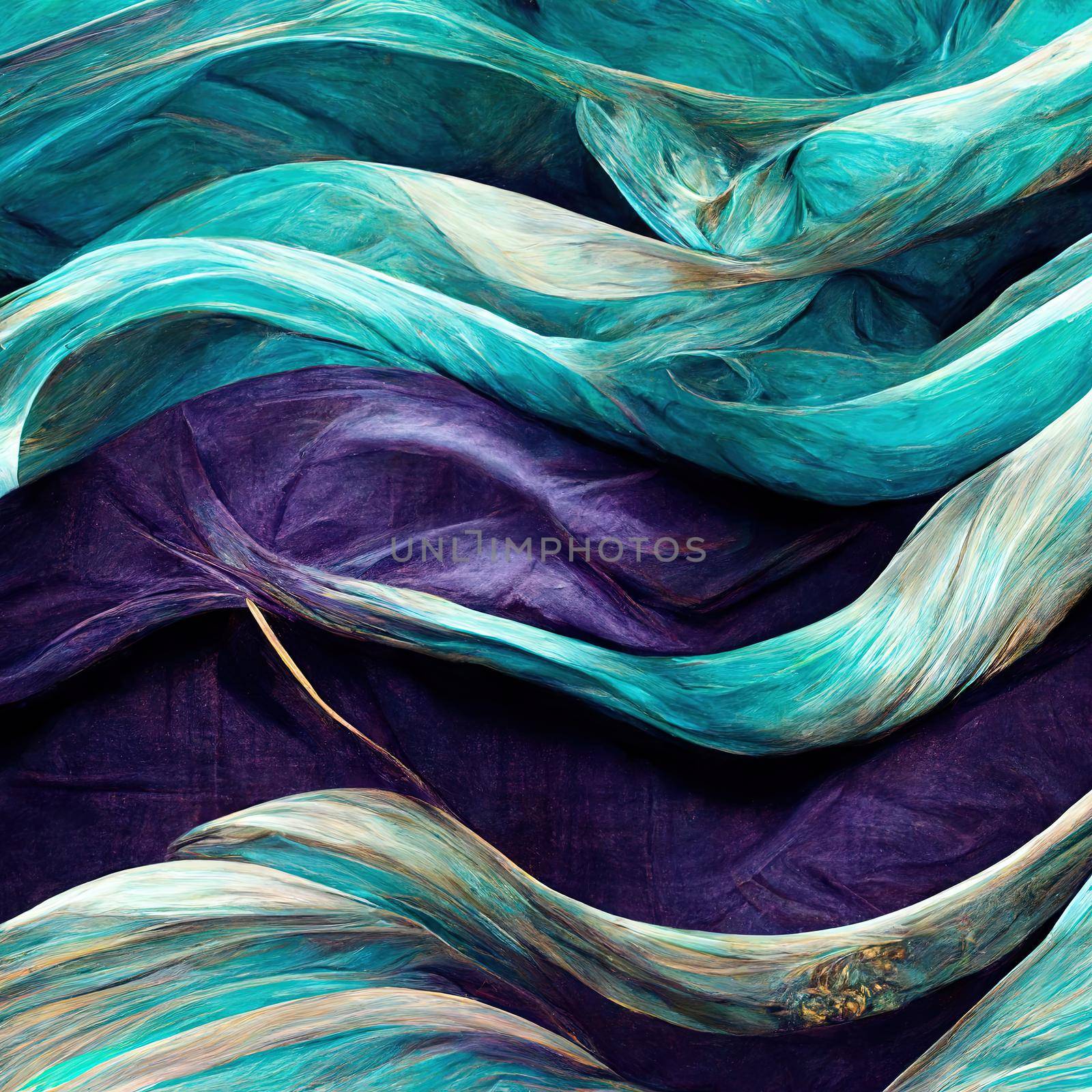 Lilac, Turquoise and Blue Colored Streaks form Abstract Swoosh Background by 2ragon