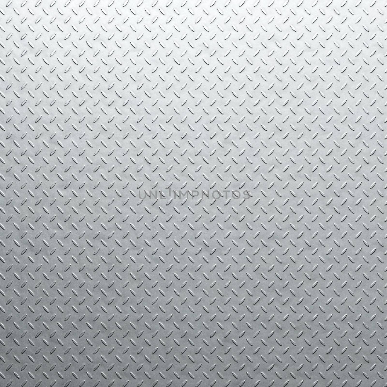 Diamond plate metal background. Brushed metallic texture. 3d rendering by Taut