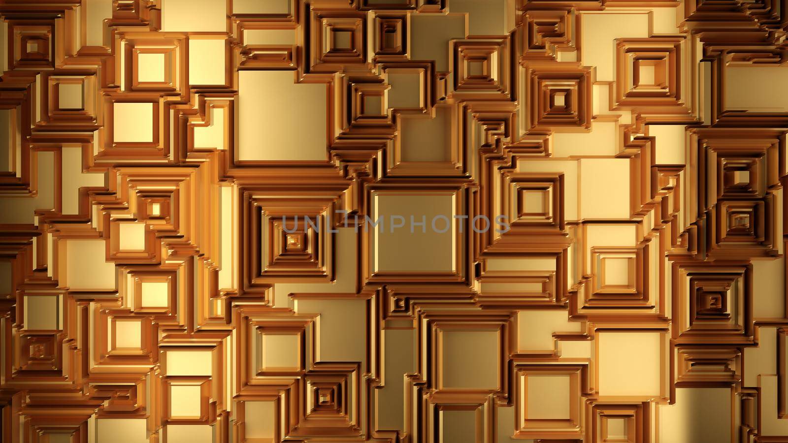 Gold metal background. Brushed metallic texture. 3d rendering by Taut